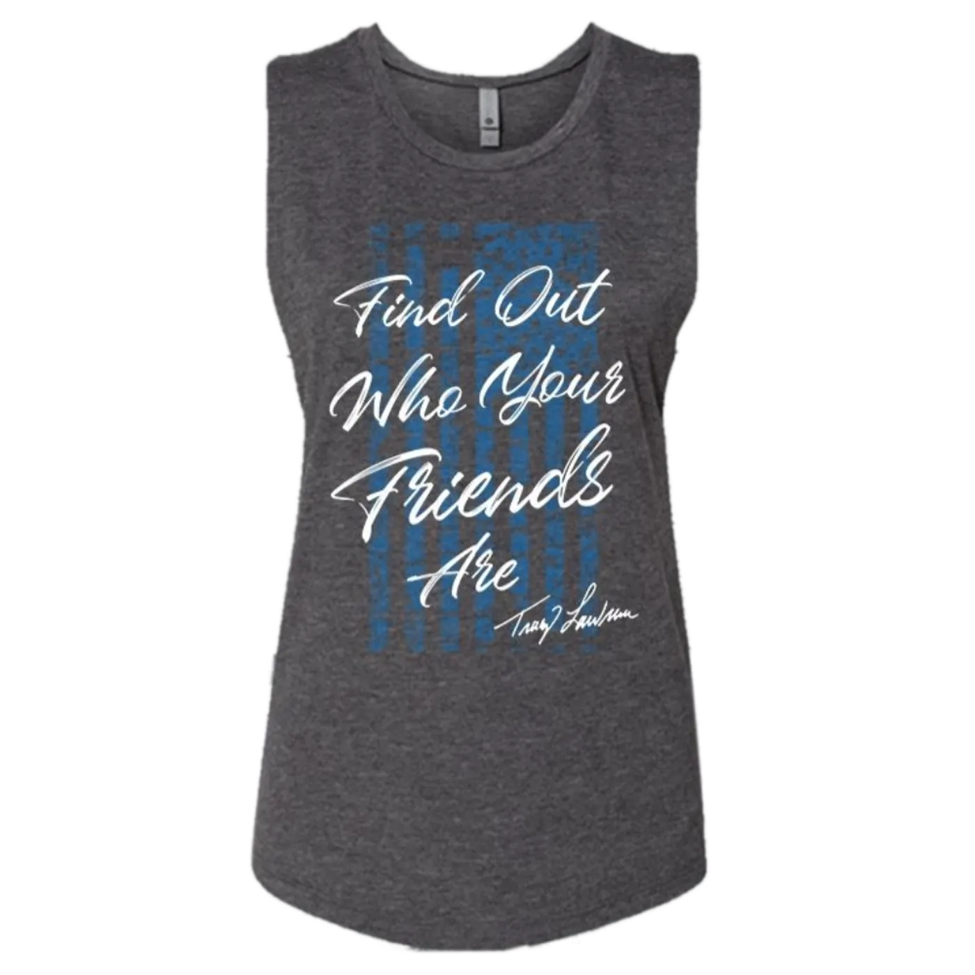 Tracy Lawrence Ladies Charcoal Tank