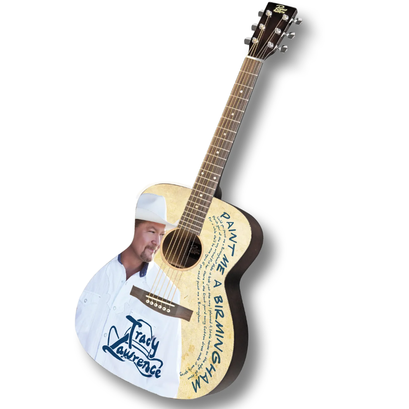 Tracy Lawrence Paint Me A Birmingham Signed Guitar