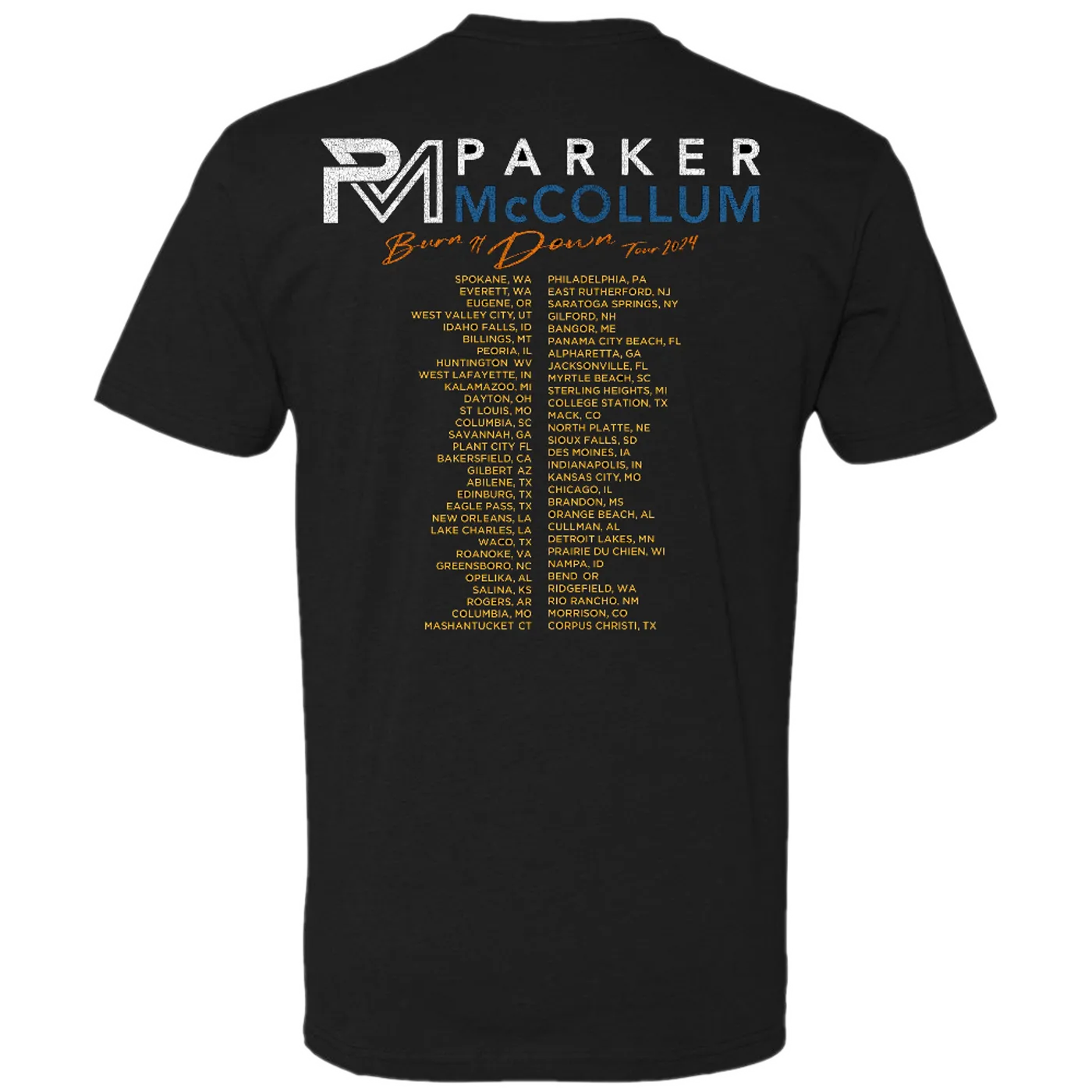 Parker McCollum 2024 Burn It Down Tour Tee
