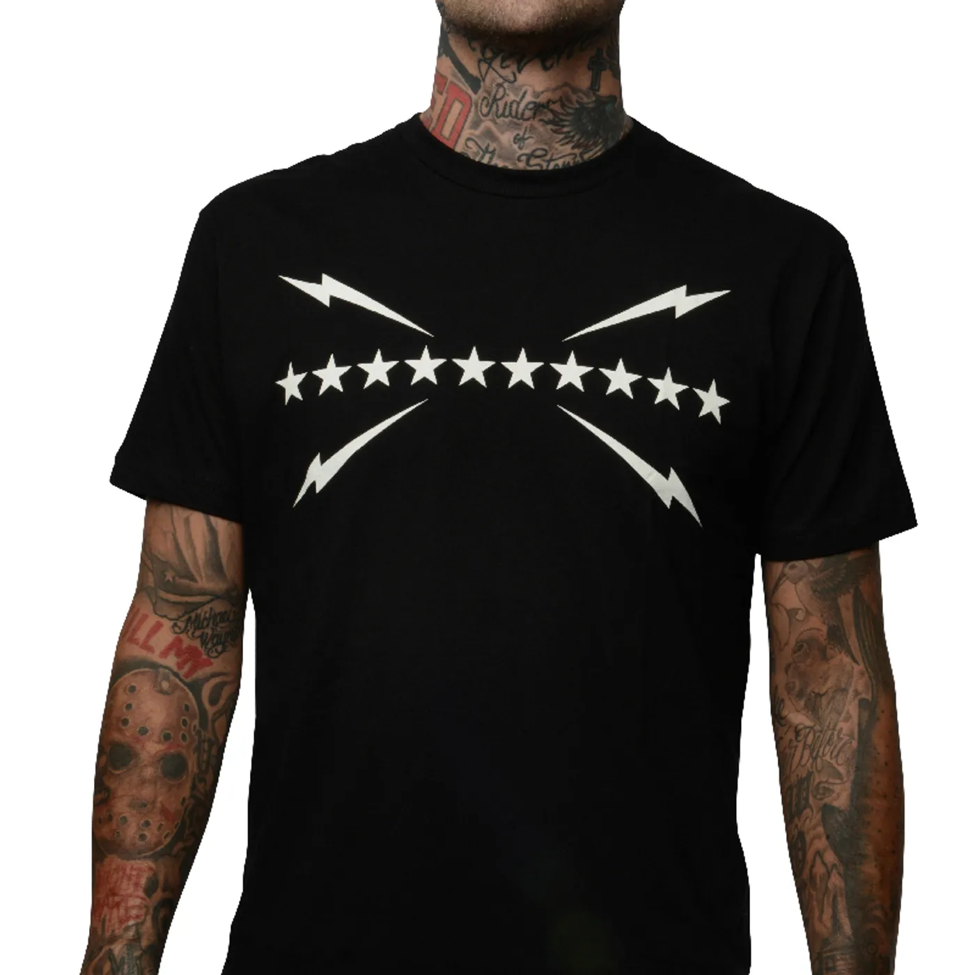 Slumerican Flag Black Tee