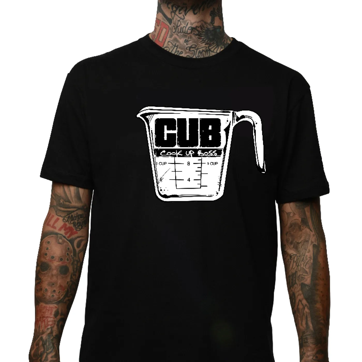 Slumerican Cook Up Boss Measuring Cup Black Tee