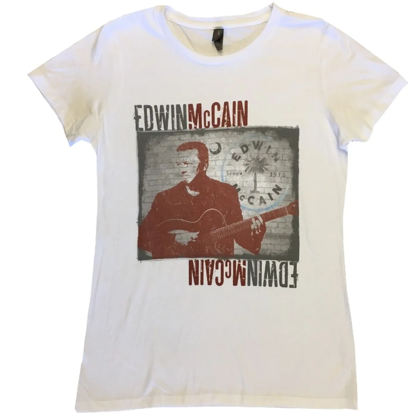 Edwin McCain Ladies White Tee