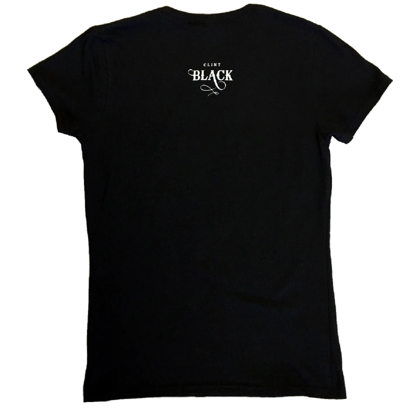Clint Black Ladies Black Photo Tee