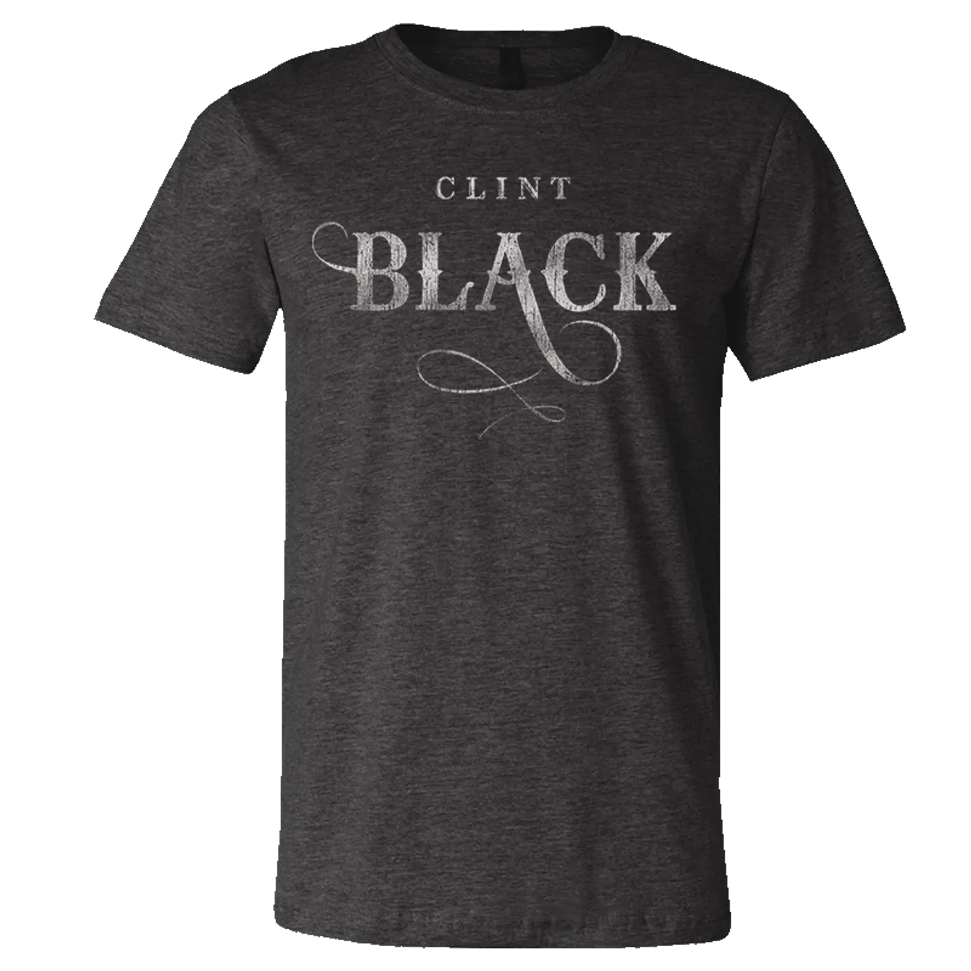 Clint Black Dark Heather Grey Logo Tee