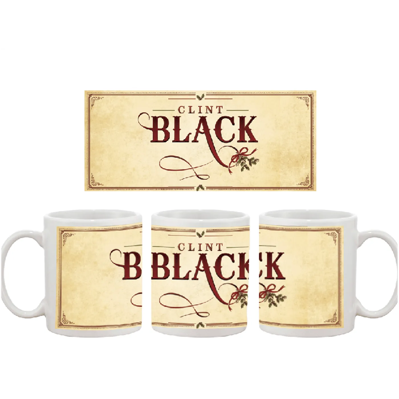 Clint Black Christmas Coffee Mug