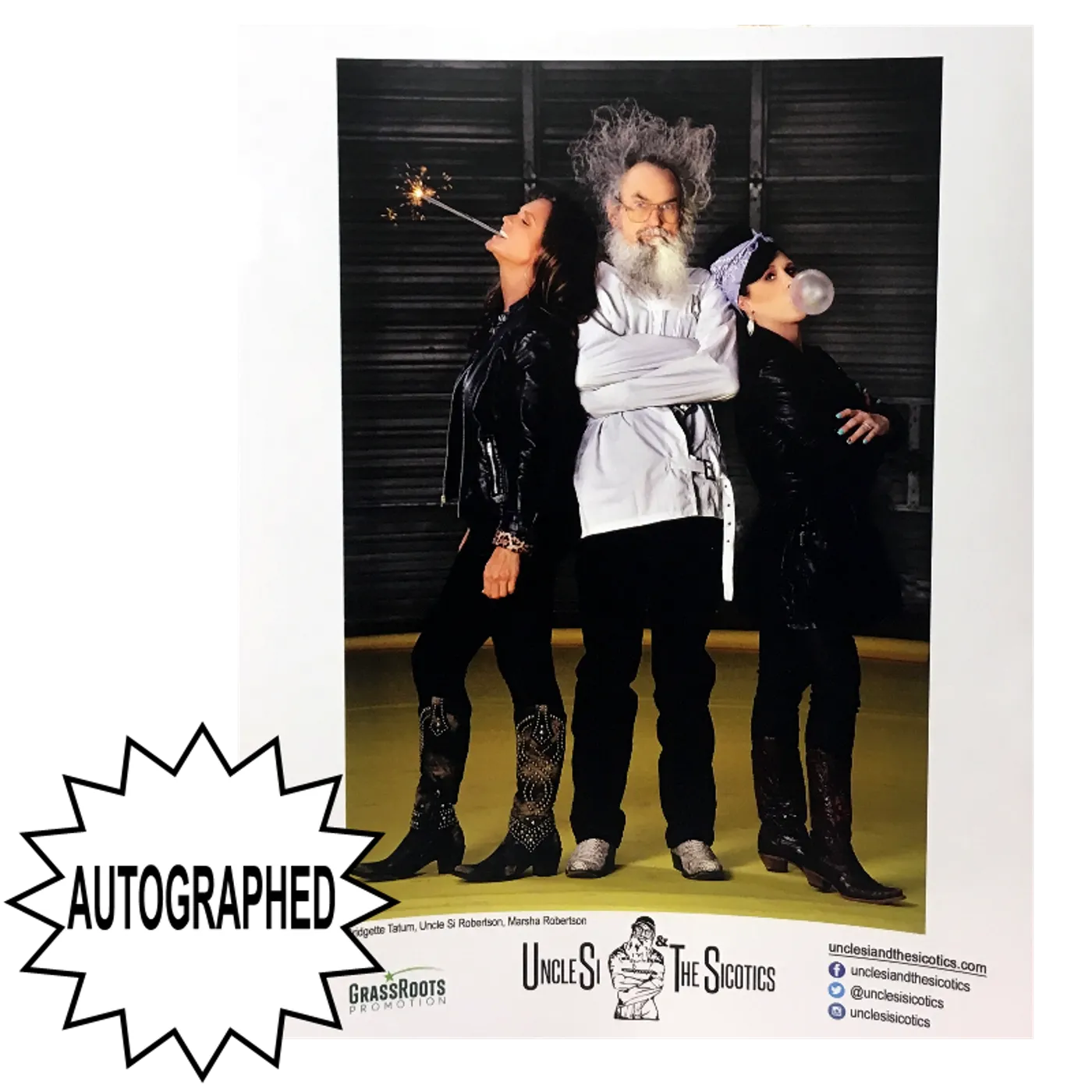 Uncle Si and the Sicotoics Uncle Si and the Sicotics AUTOGRAPHED 8x10