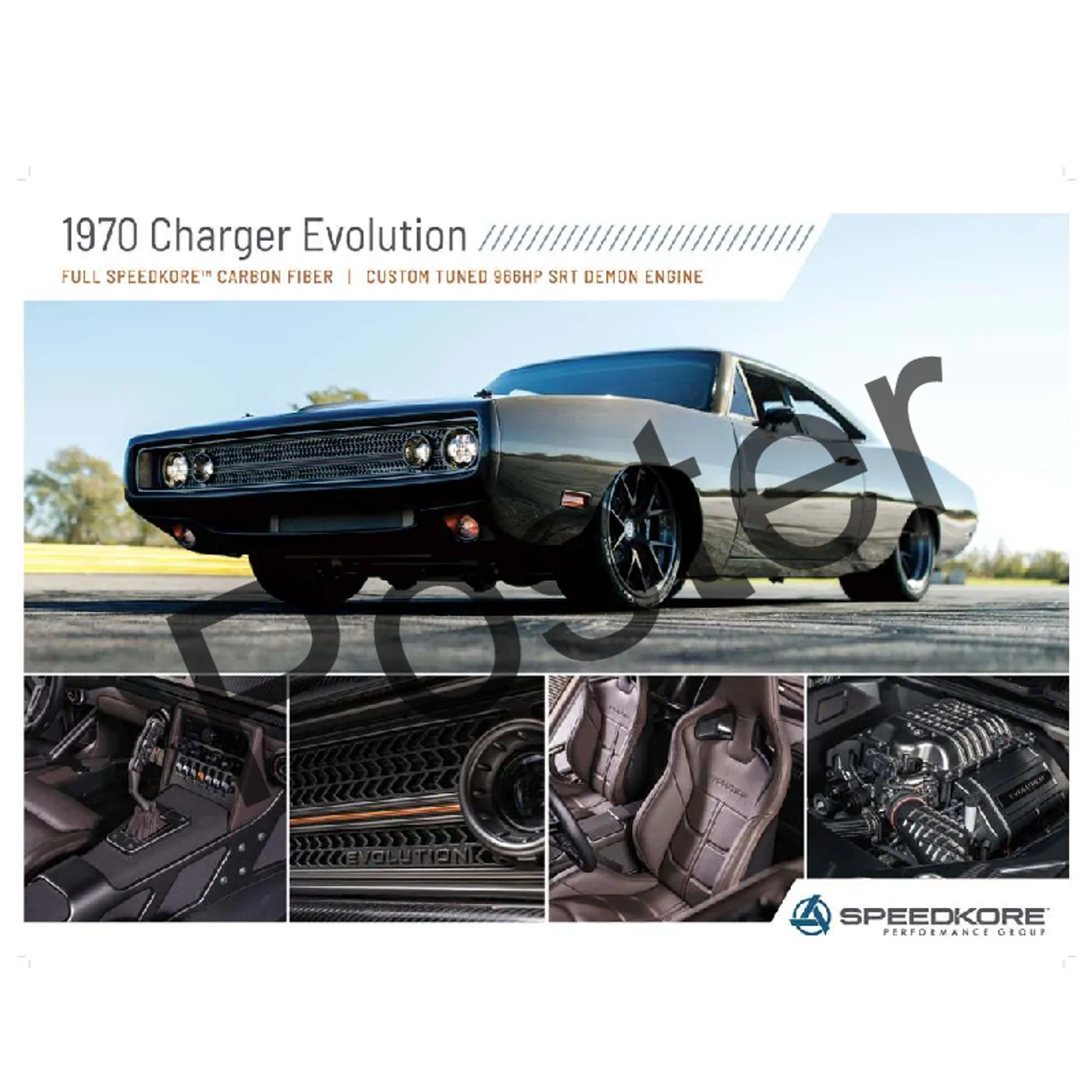 Speedkore 1970 Charger Evolution Poster
