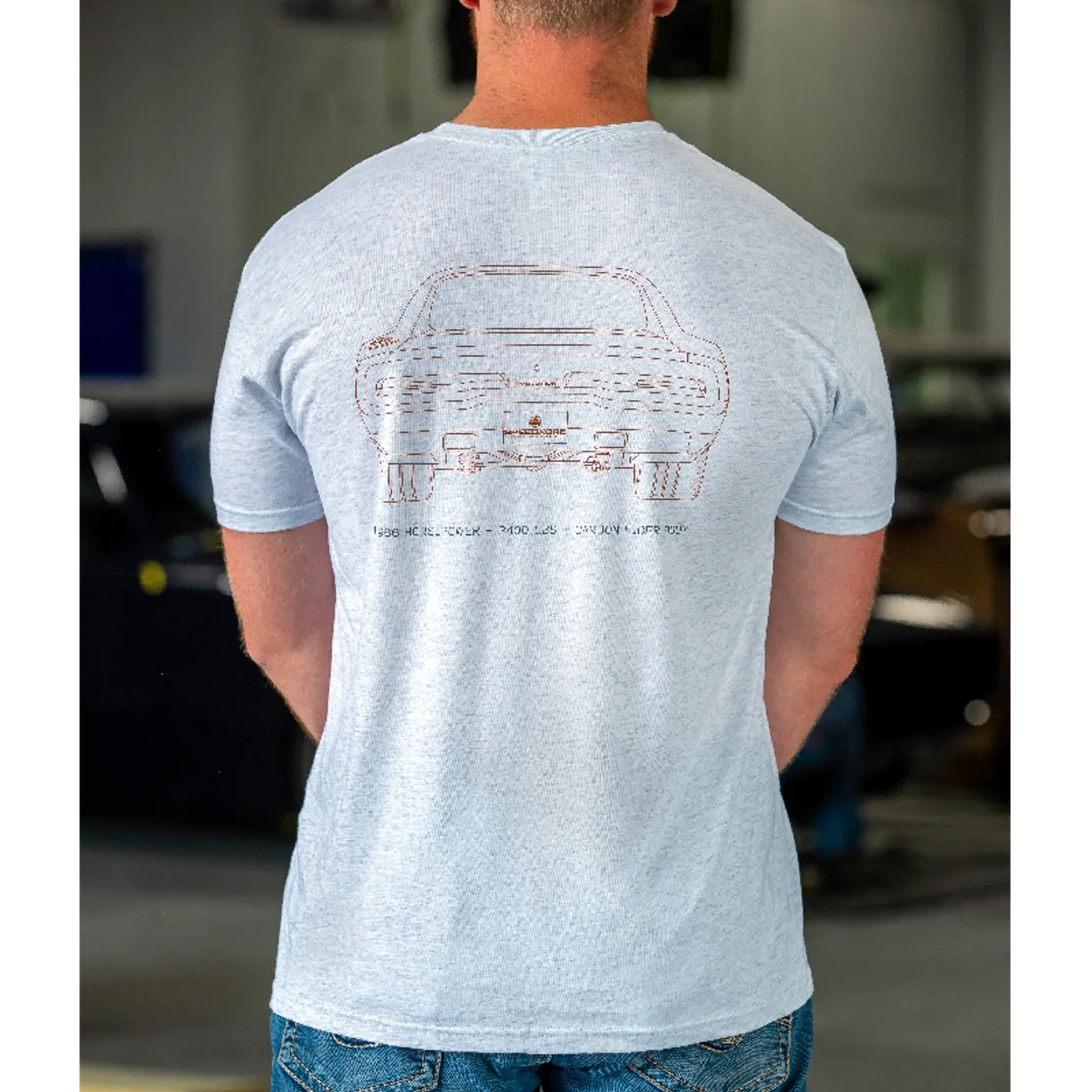Allie Colleen SpeedKore Unisex Heather White Evolution Tee