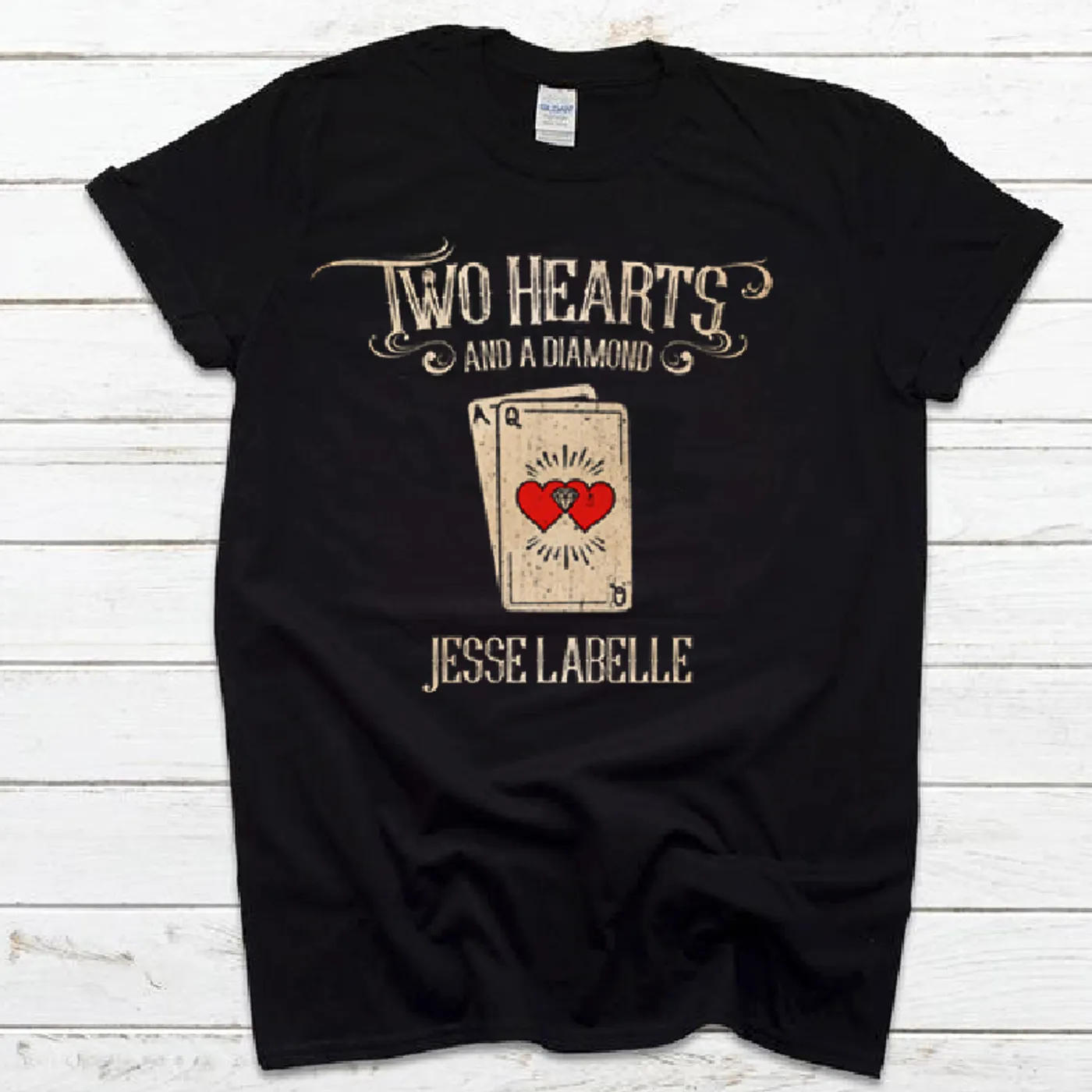 Jesse Labelle Two Hearts Black Tee