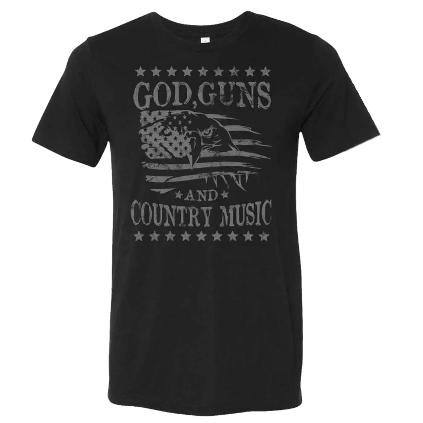 Michael Austin Black Heather Eagle Tee
