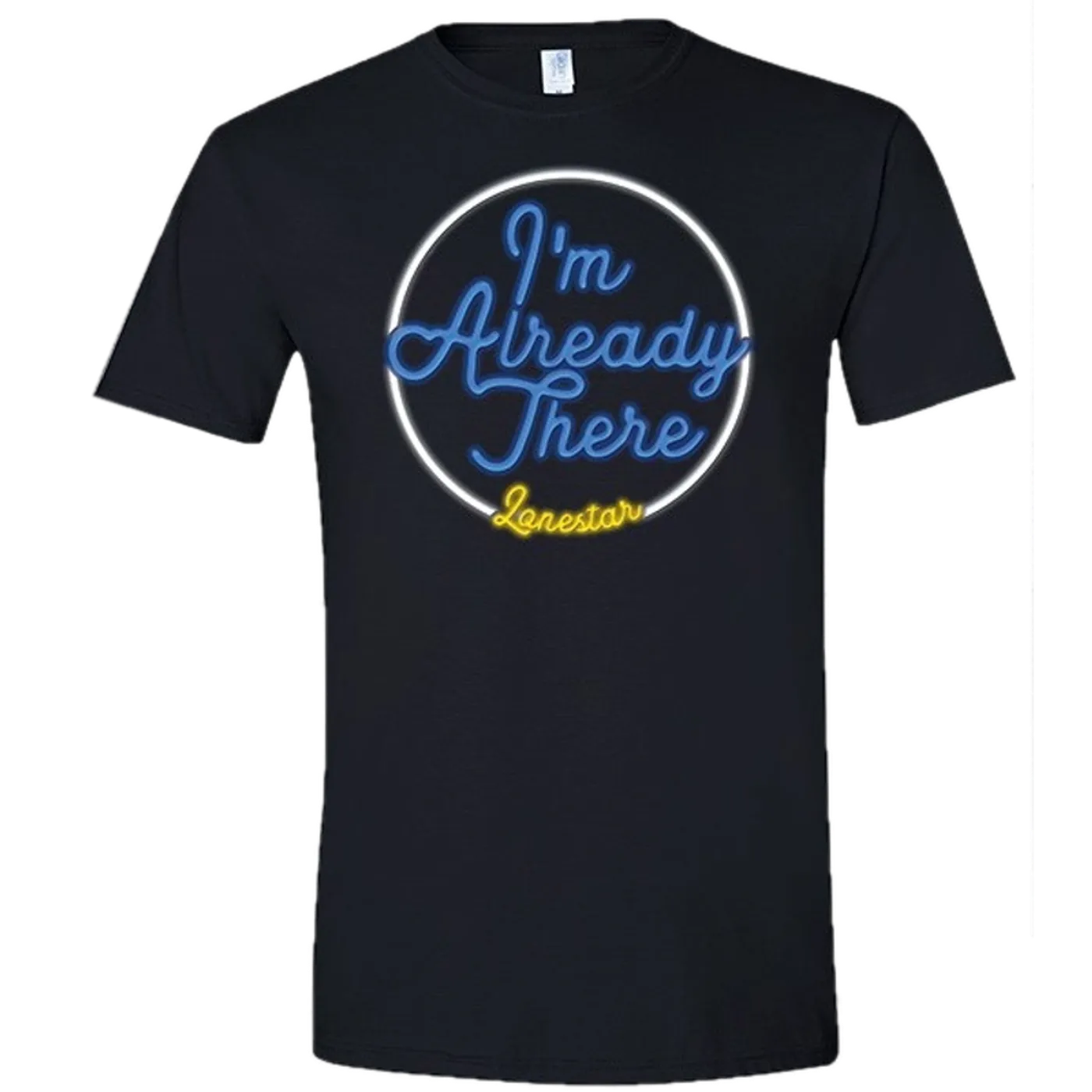 Lonestar Black Neon Sign Tee