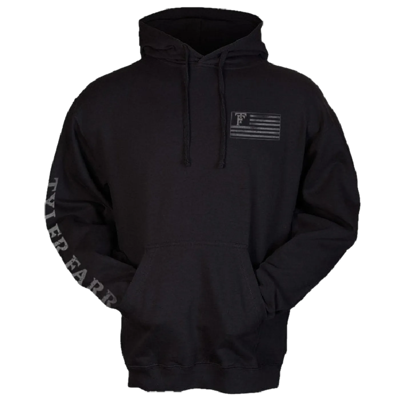Tyler Farr Black Pullover Flag Hoodie