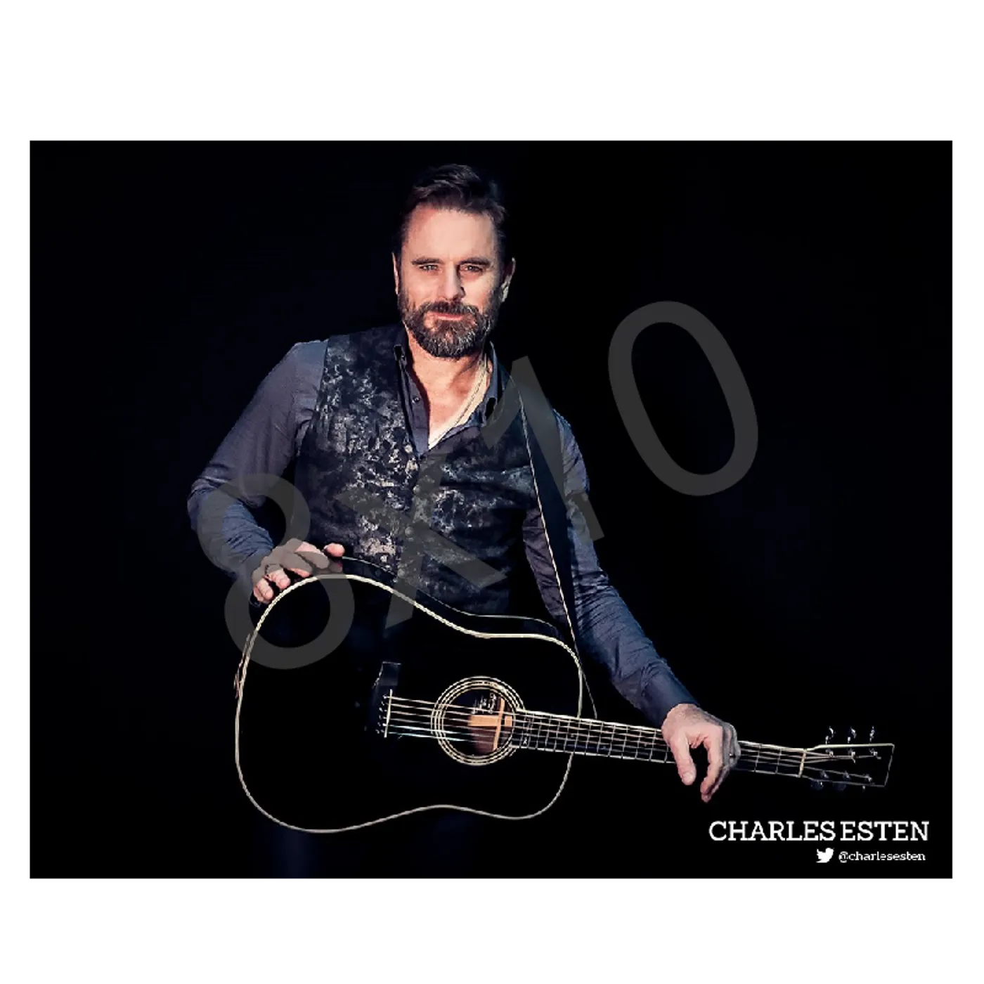 Charles Esten 8x10- Black Shirt