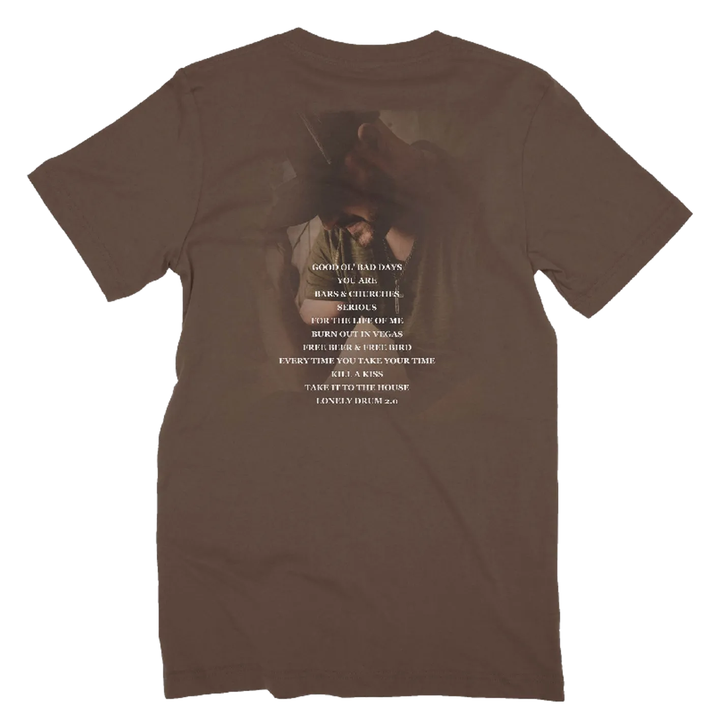 Aaron Goodvin Unisex Brown V Neck Tee