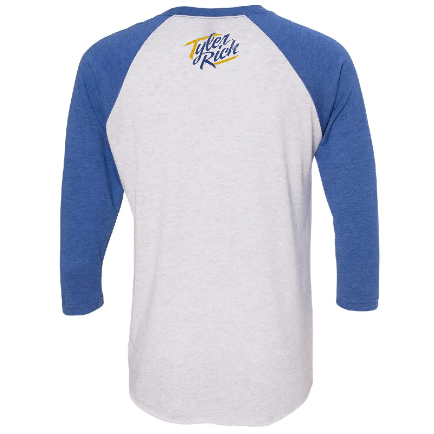 Tyler Rich Heather White and Royal Raglan Tee