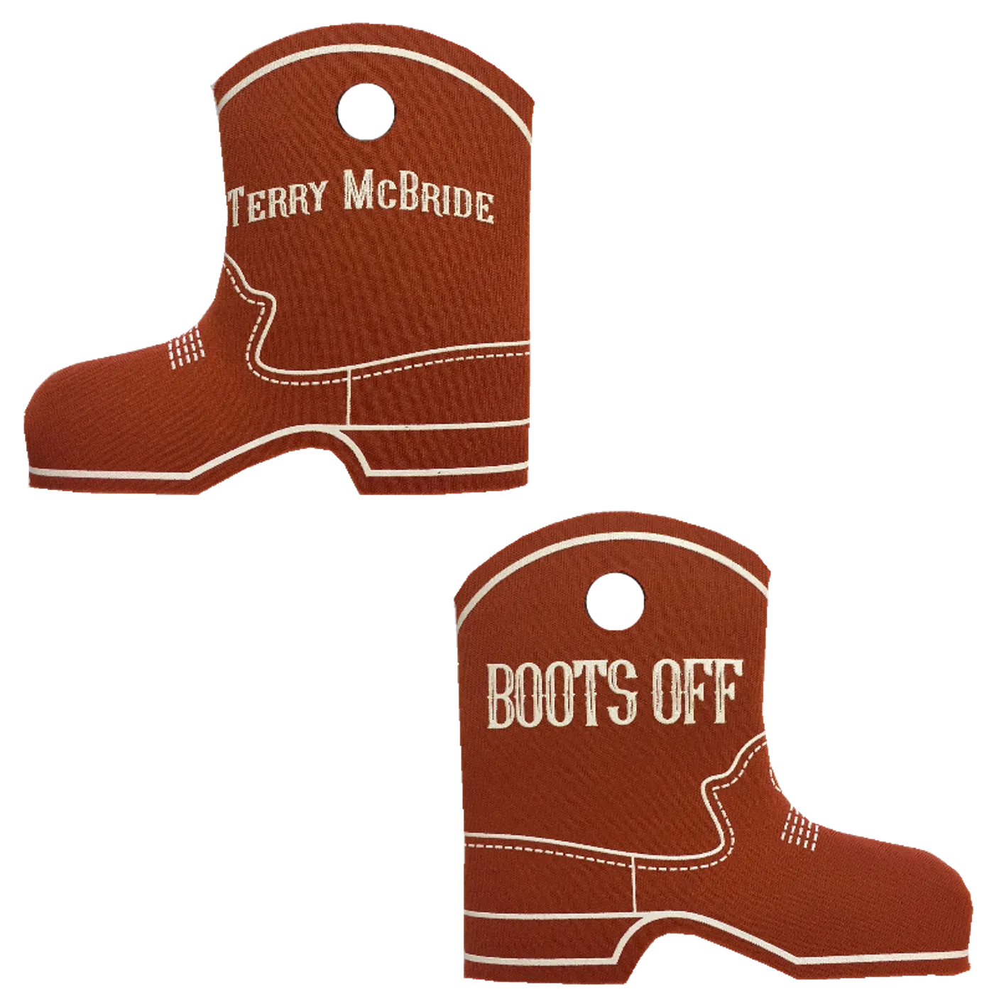 Terry McBride Texas Orange Boot Coolie