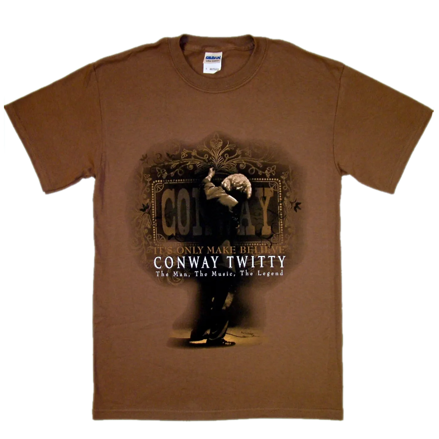 Conway Twitty Chestnut Brown Musical Tee