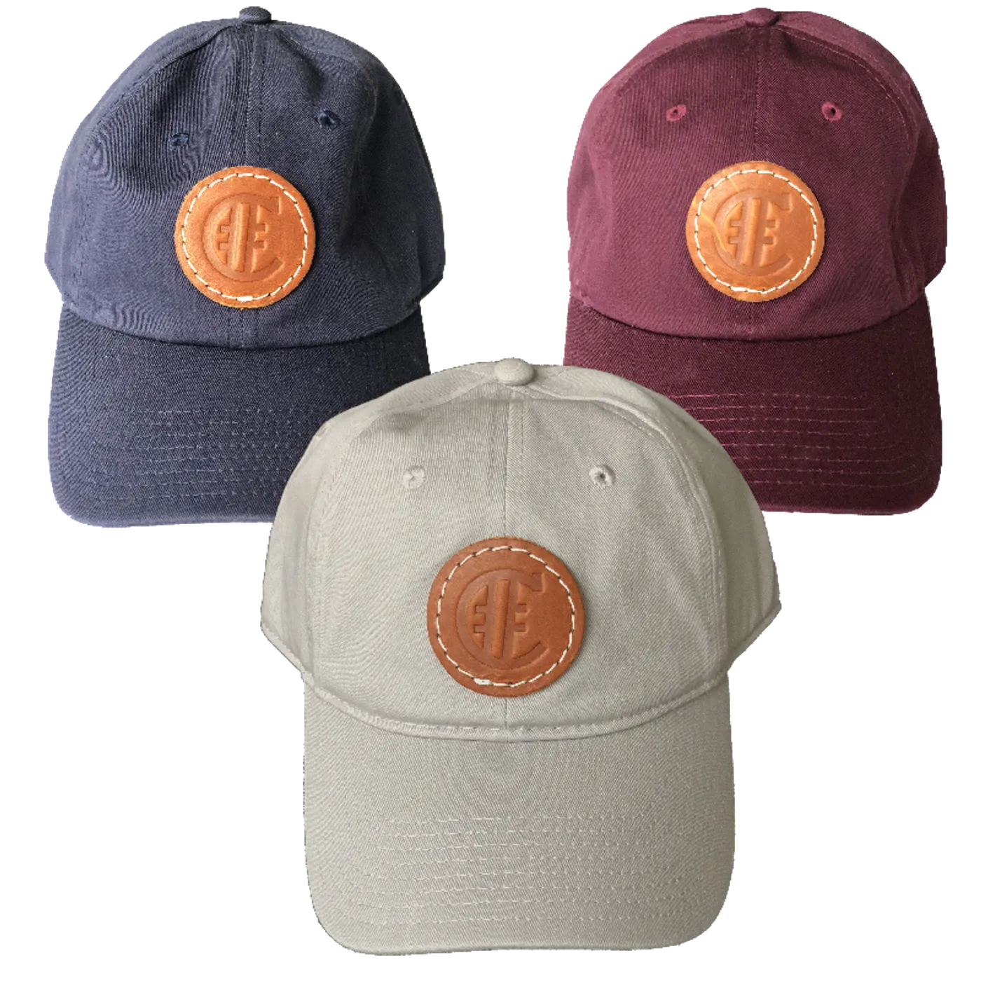 Hashtag Country Circle Logo Leather Patch Low Crown Hat (3 Colors)