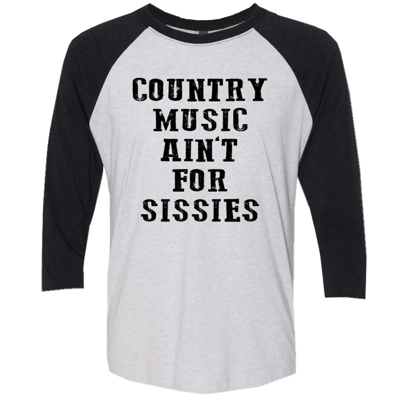 Tyler Farr Heather White and Black Sissies Raglan