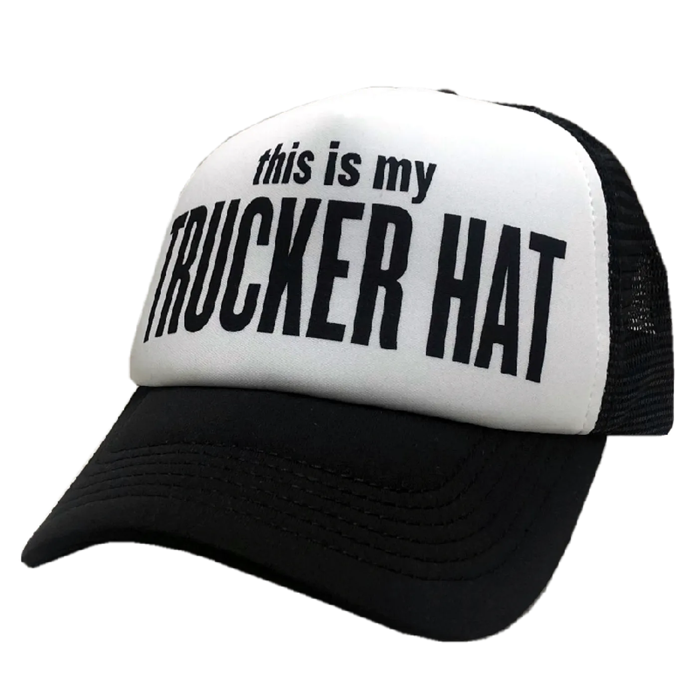 Dave McElroy White and Black Trucker Hat