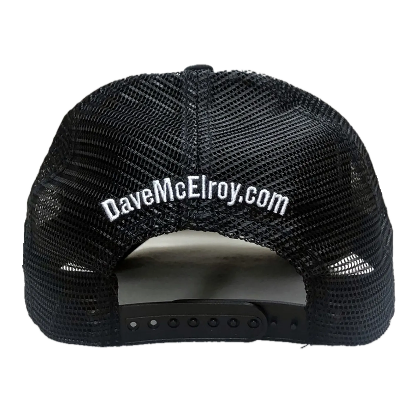 Dave McElroy White and Black Trucker Hat