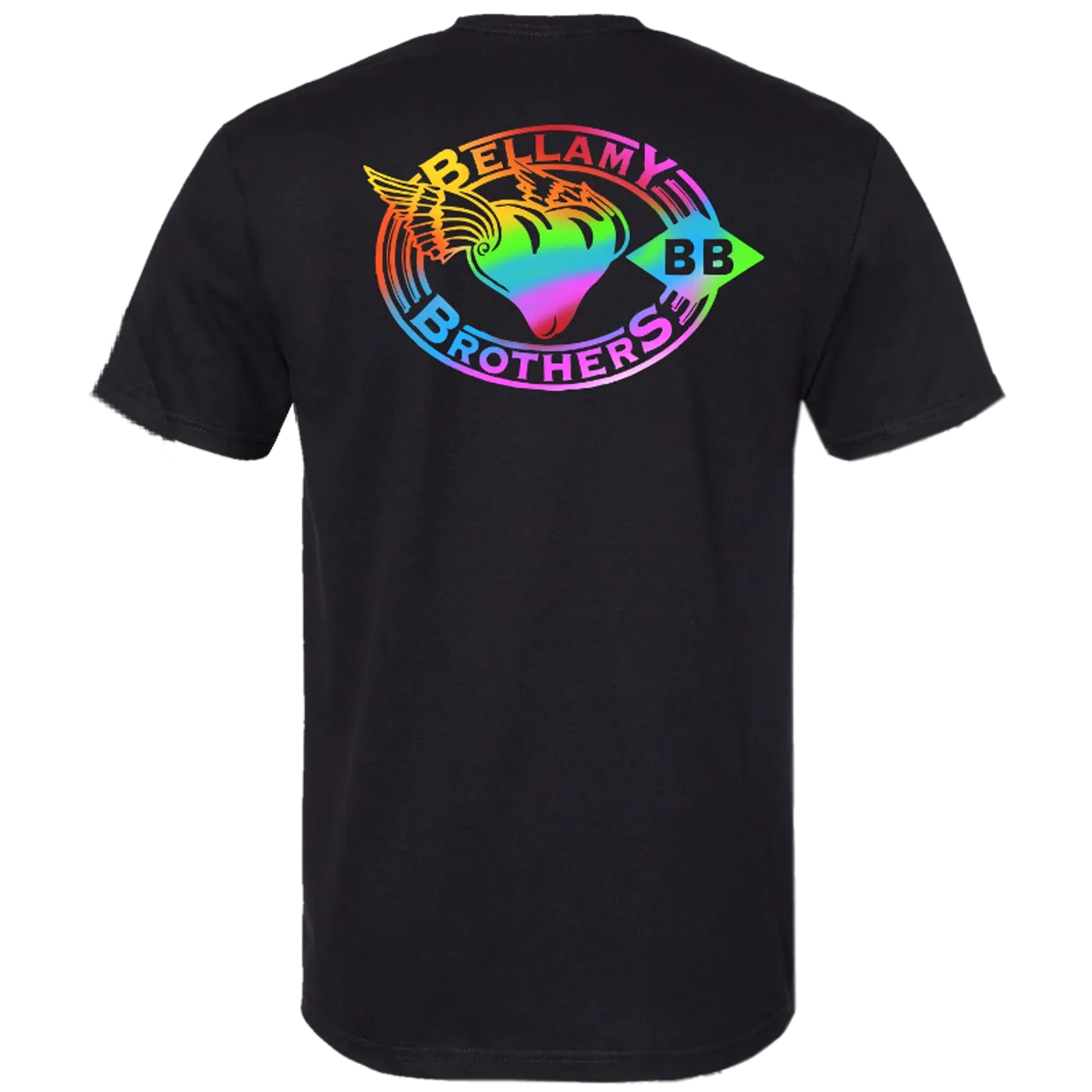 The Bellamy Brothers Old Hippie Stash Black Logo Tee