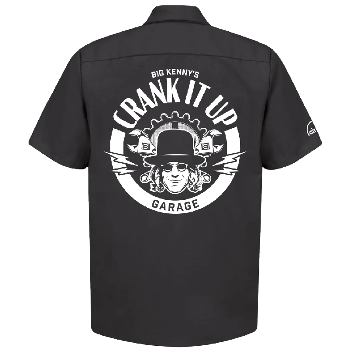 Crank It Up Black Work Shirt