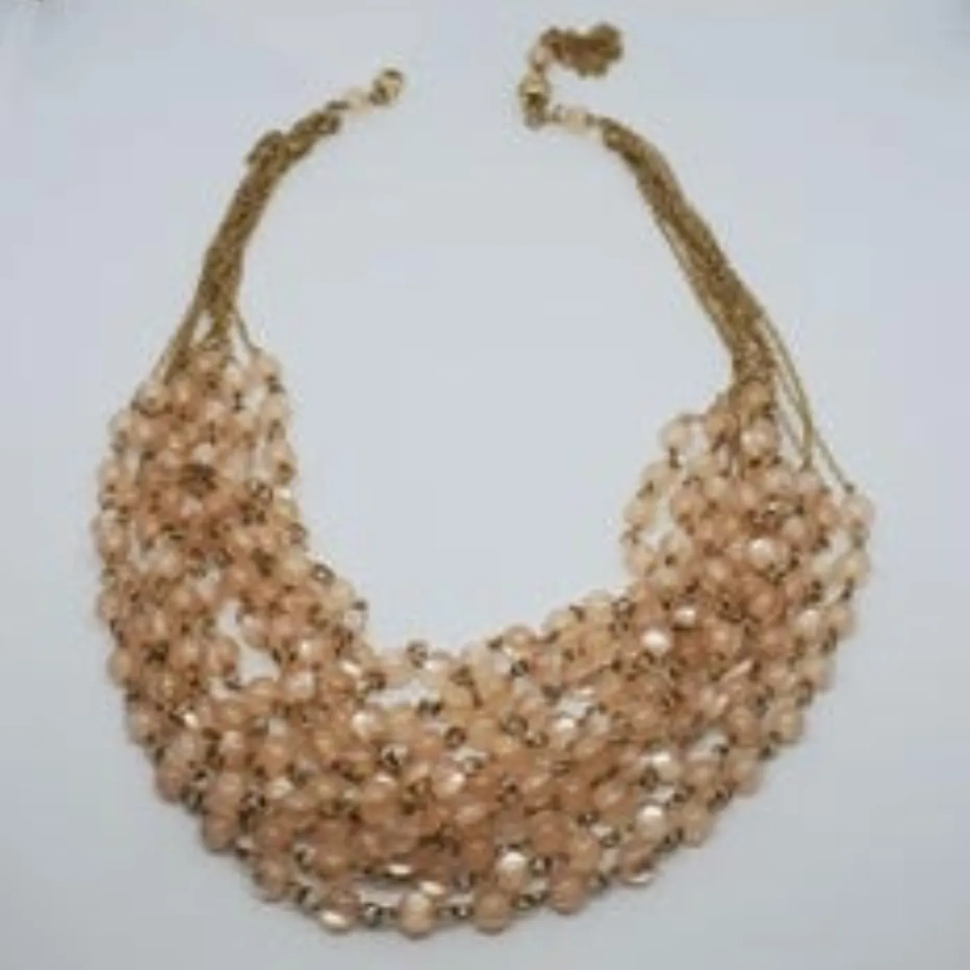 Marie Osmond Multi Chain & Glass Bead Necklace w/ Pearl Dangle Earrings Set
