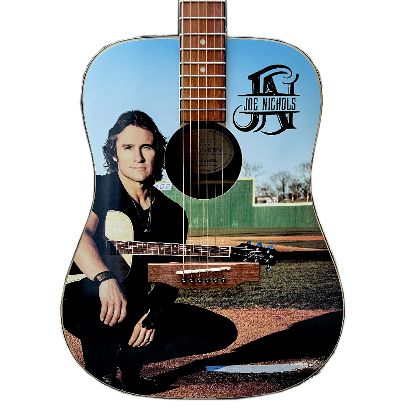 Joe Nichols Signed and Personalized Guitar- Ballfield