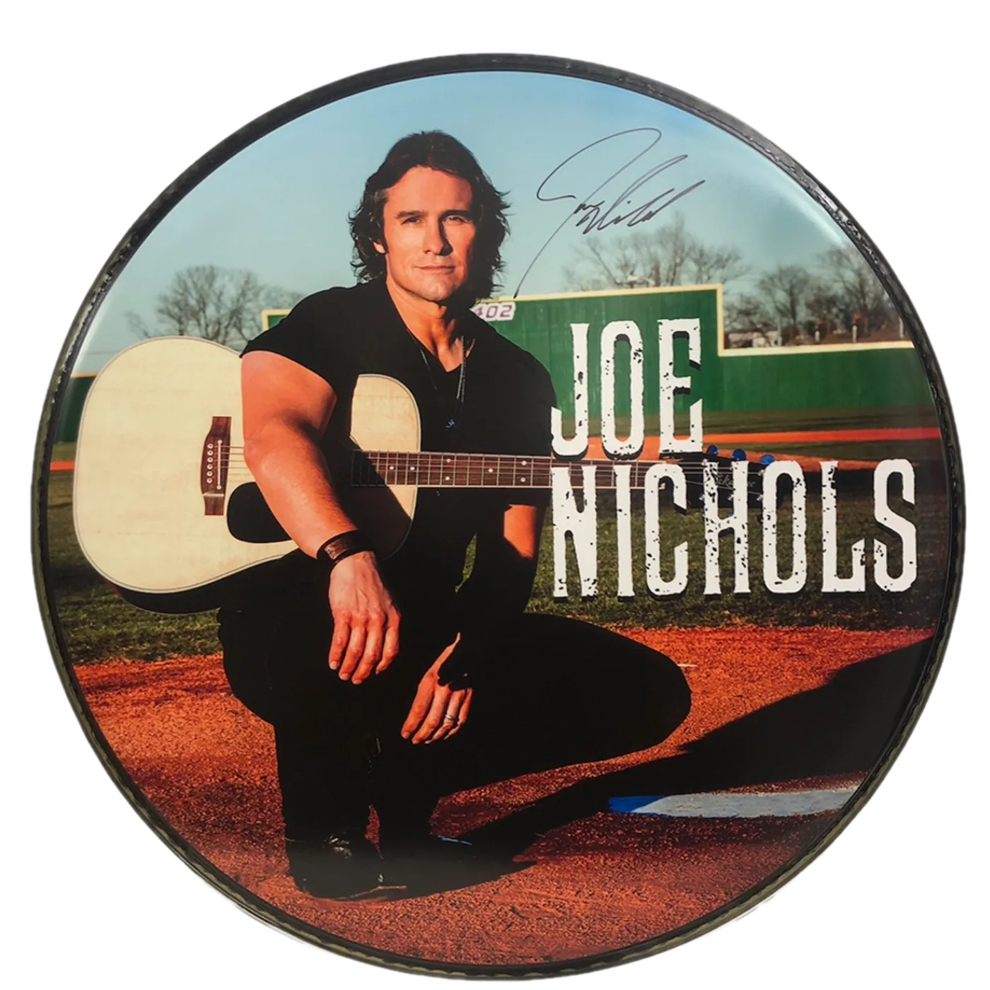 Joe Nichols Signed Drumhead-Ballfield