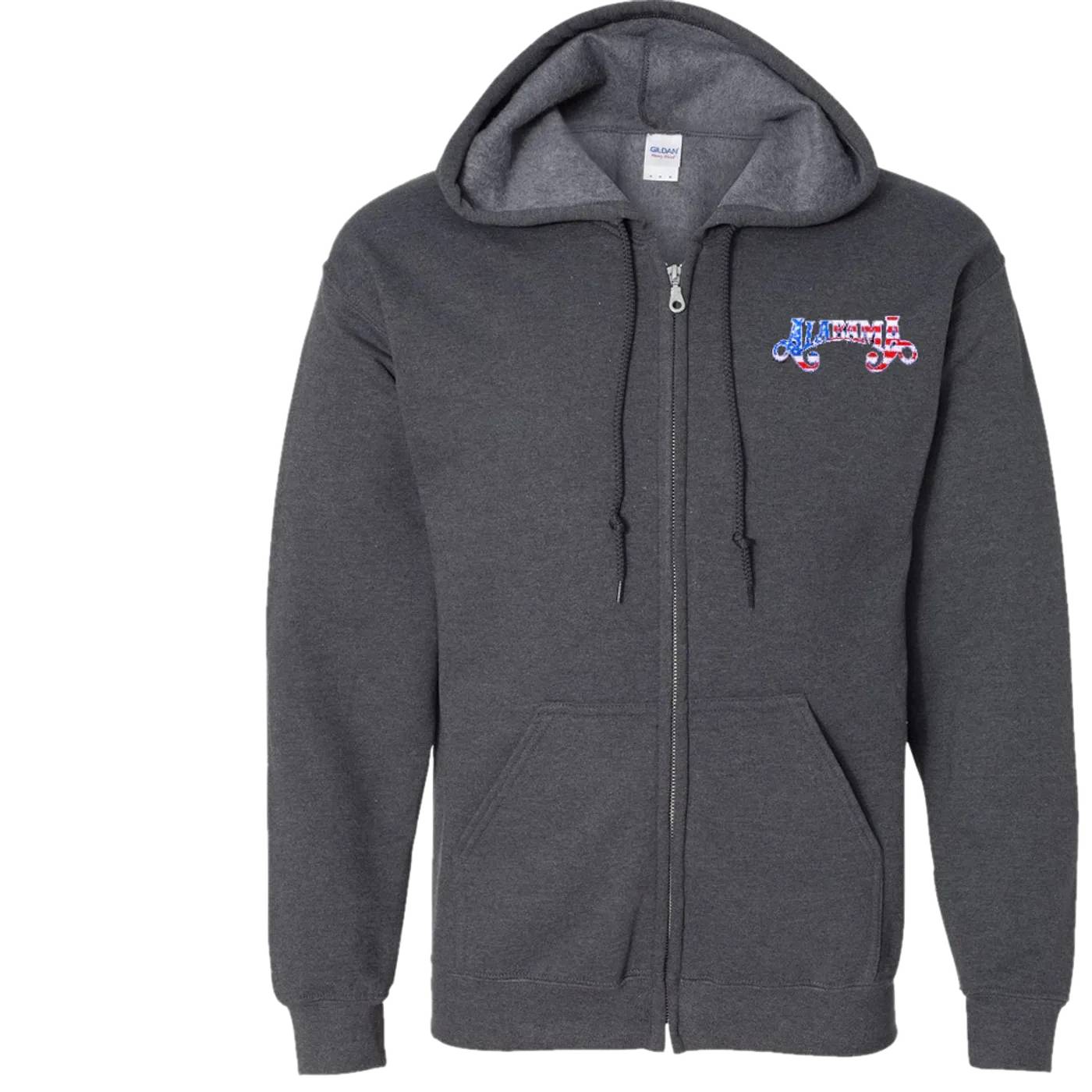 Alabama Dark Heather Zip Up Hoodie