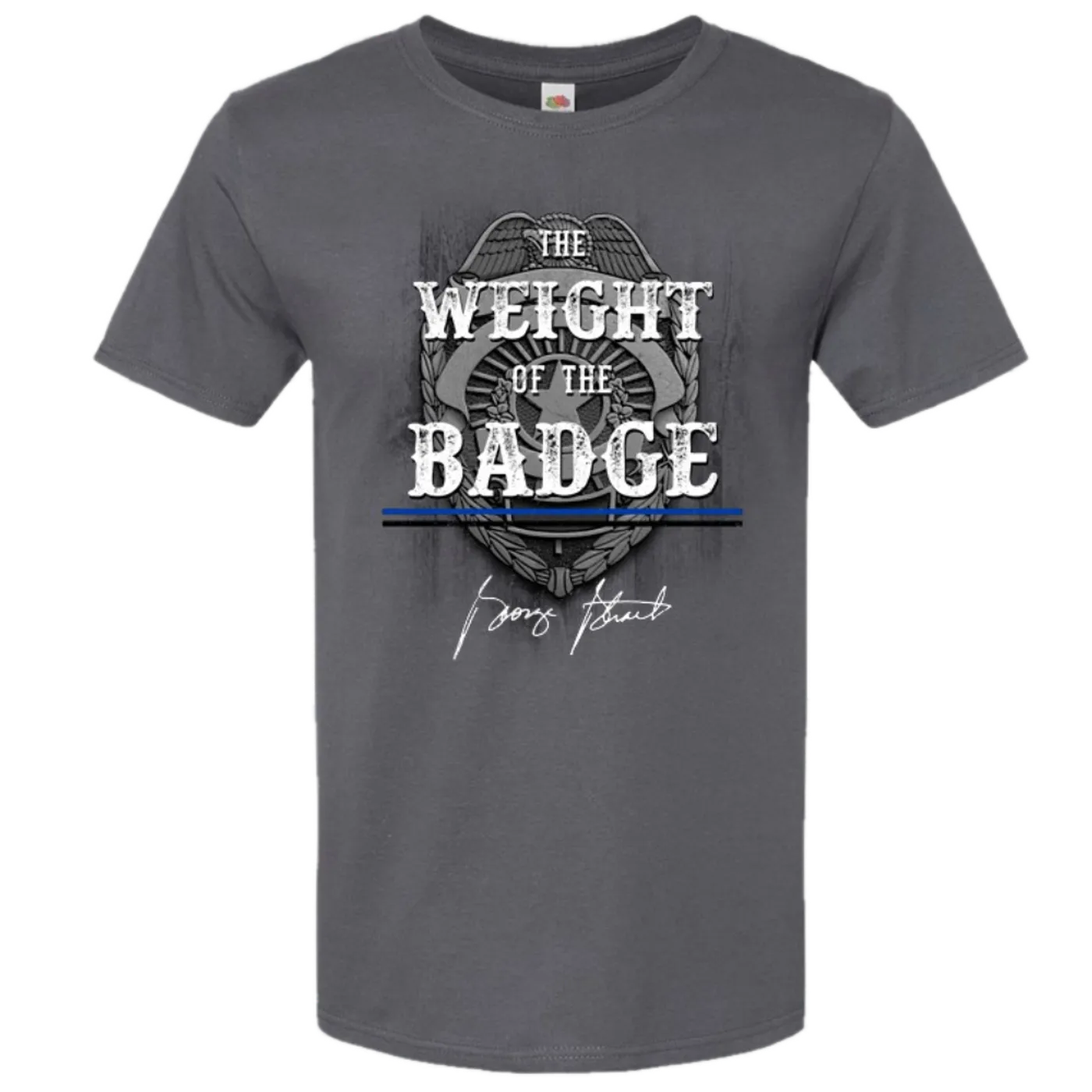 George Strait Charcoal (Grey) Badge Tee