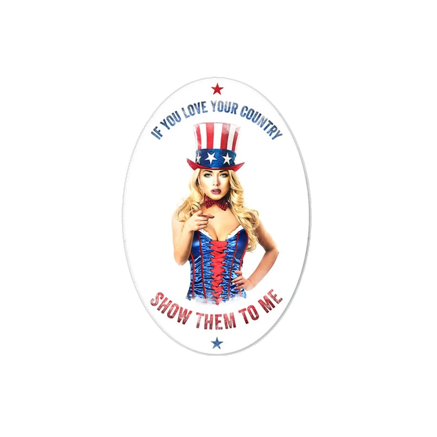 Rodney Carrington White "Sexy Uncle Sam" Sticker