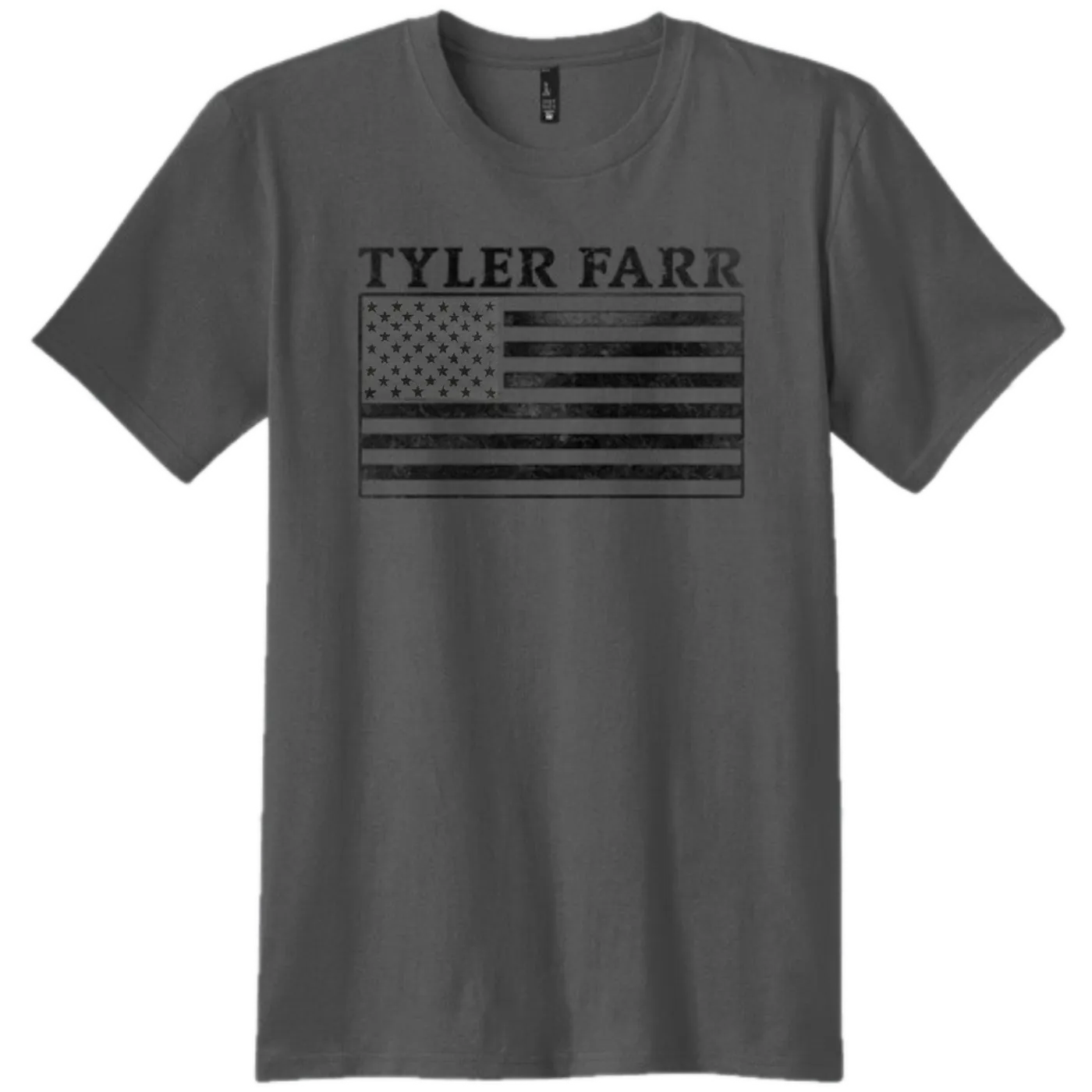 Tyler Farr Charcoal Flag Tee