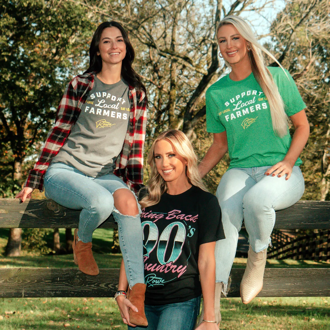 Jordan Rowe Bring Back 90's Country Black Tee