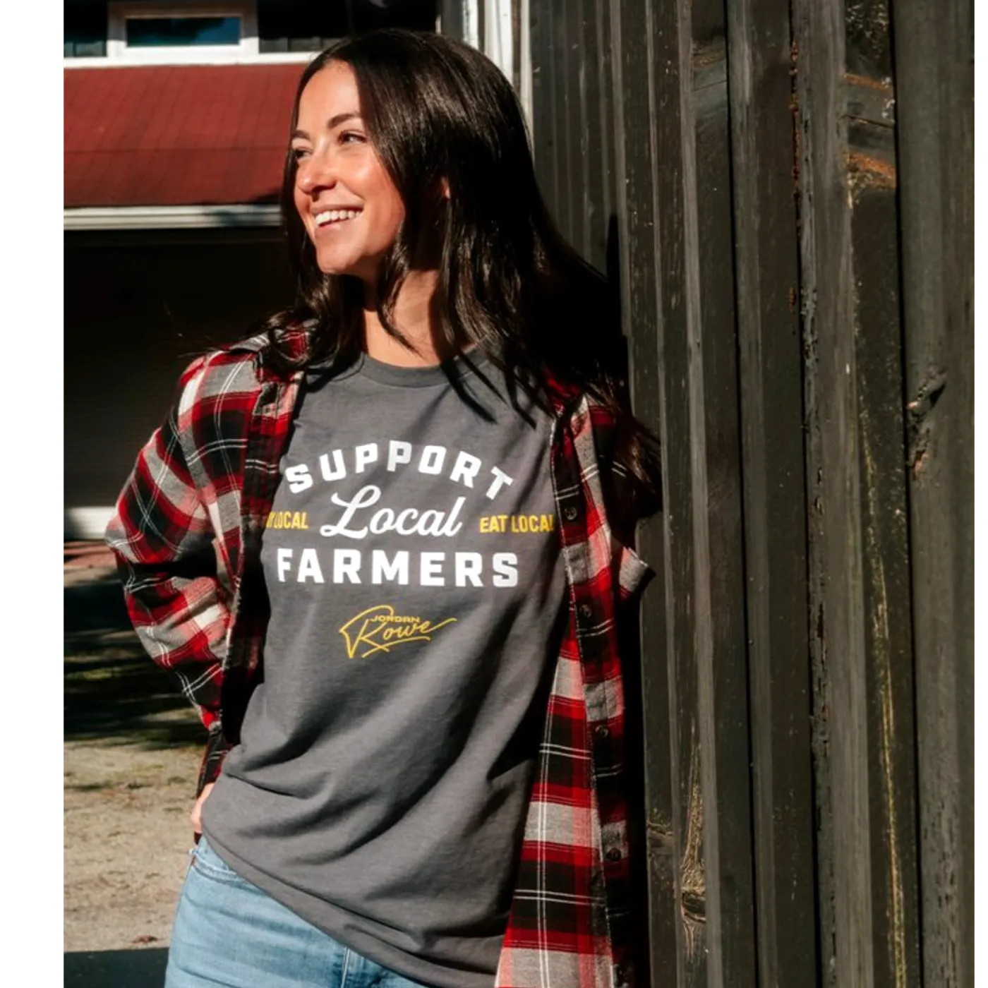 Jordan Rowe Grey Farmers Tee