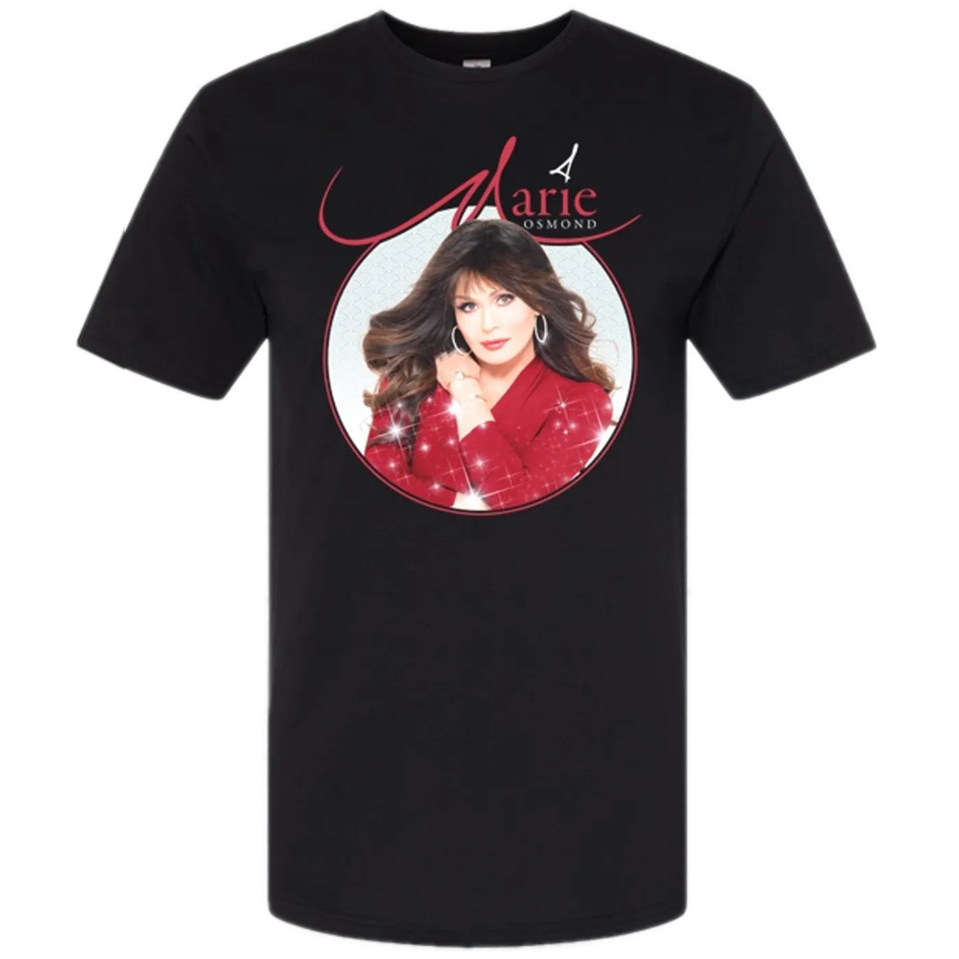 Marie Osmond in Red Photo Tee
