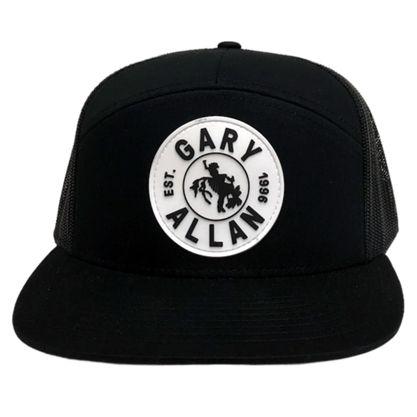 Gary Allan Black Flatbill w/ Rubber Patch