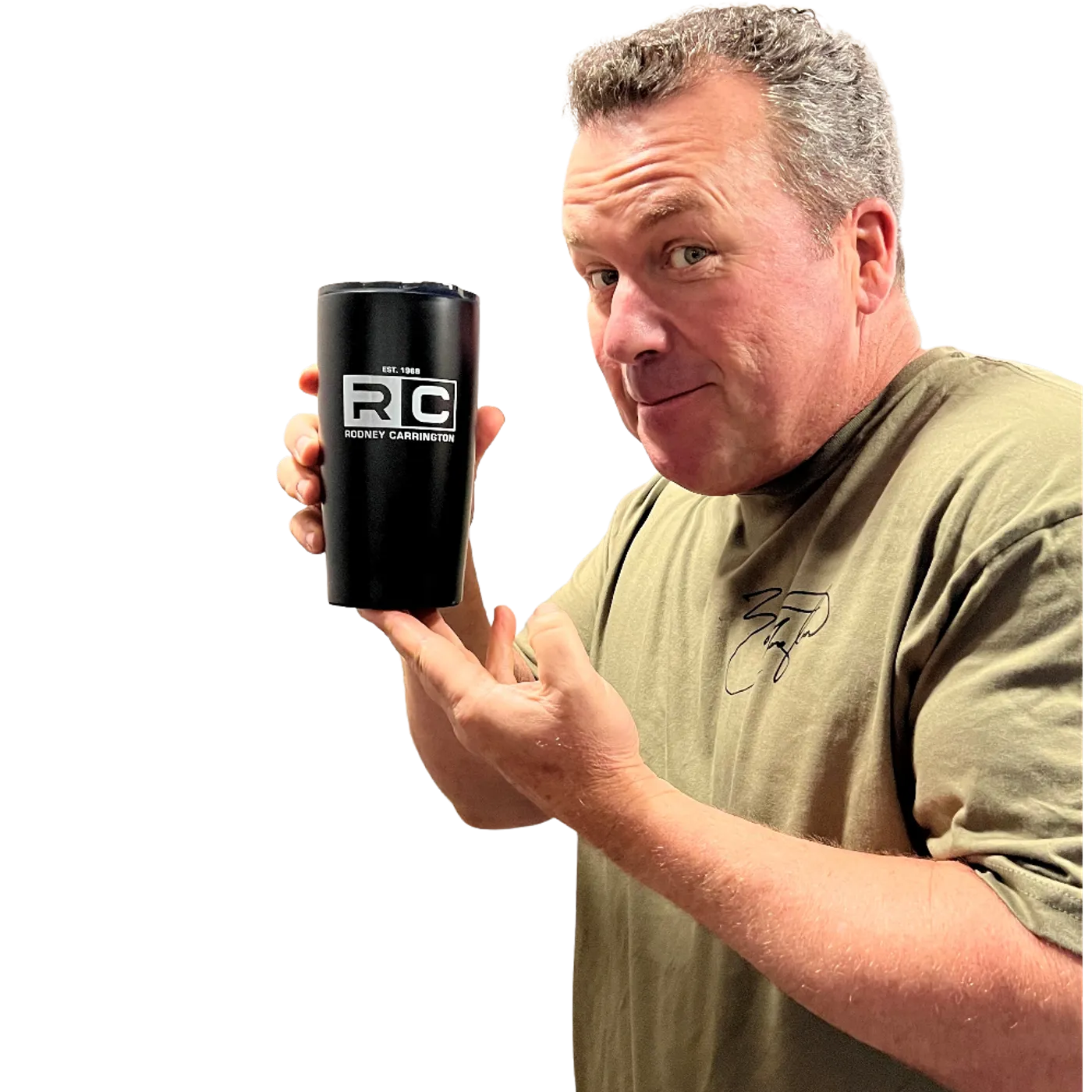 Rodney Carrington Matte Black Tumbler