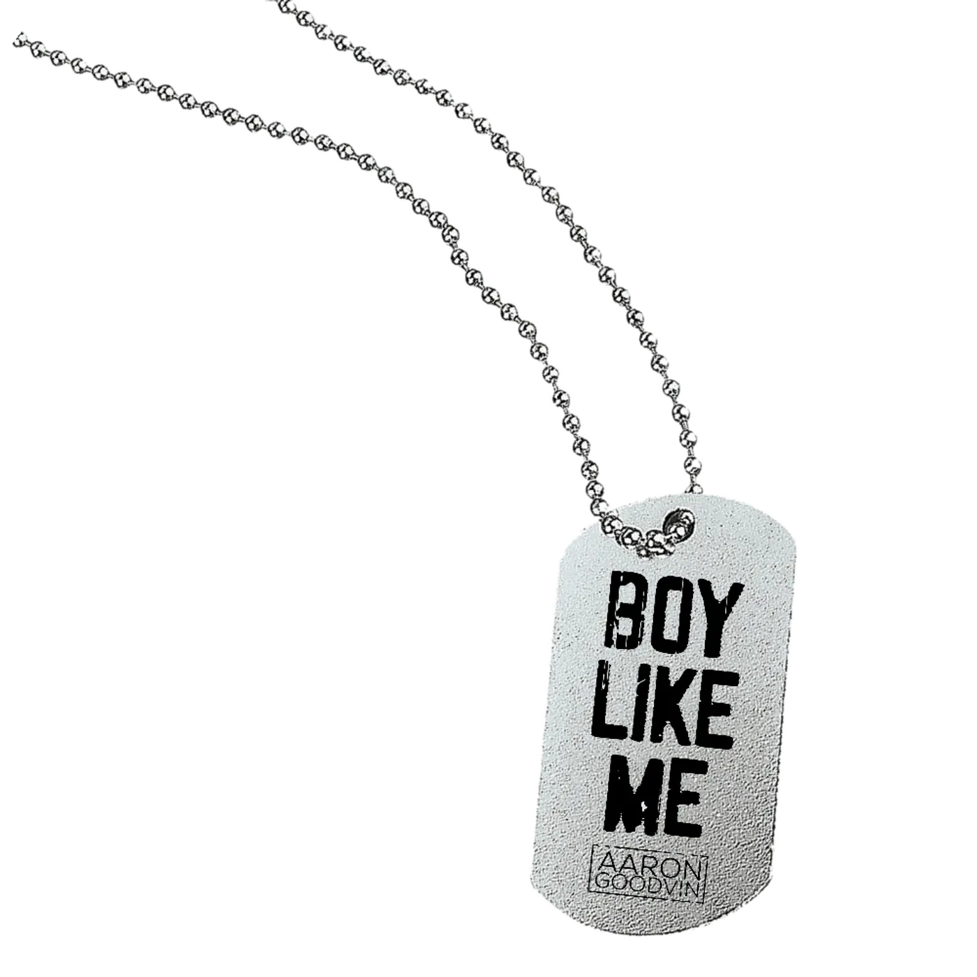 Aaron Goodvin Boy Like Me Dog Tag