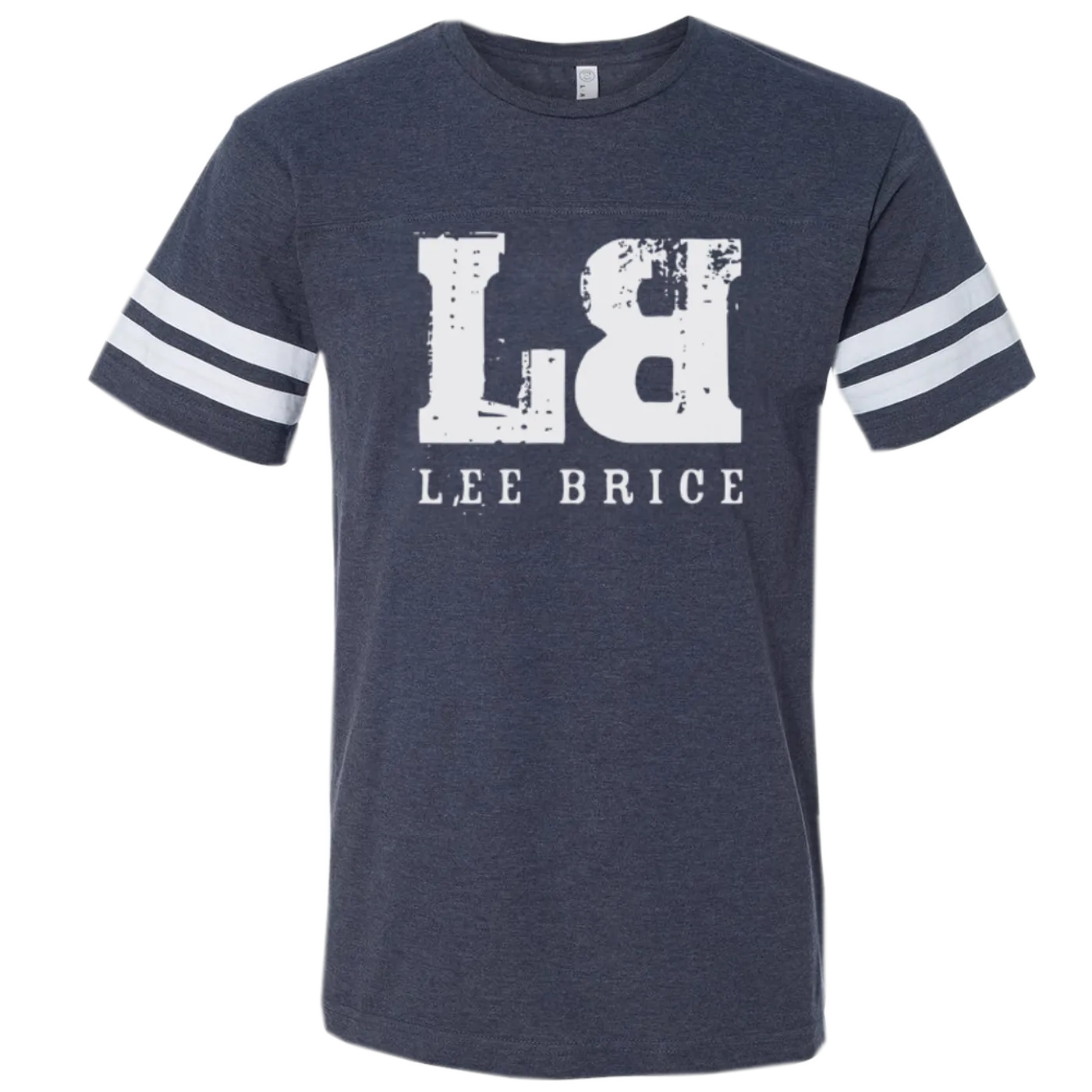 Lee Brice Vintage Navy and White Football tee