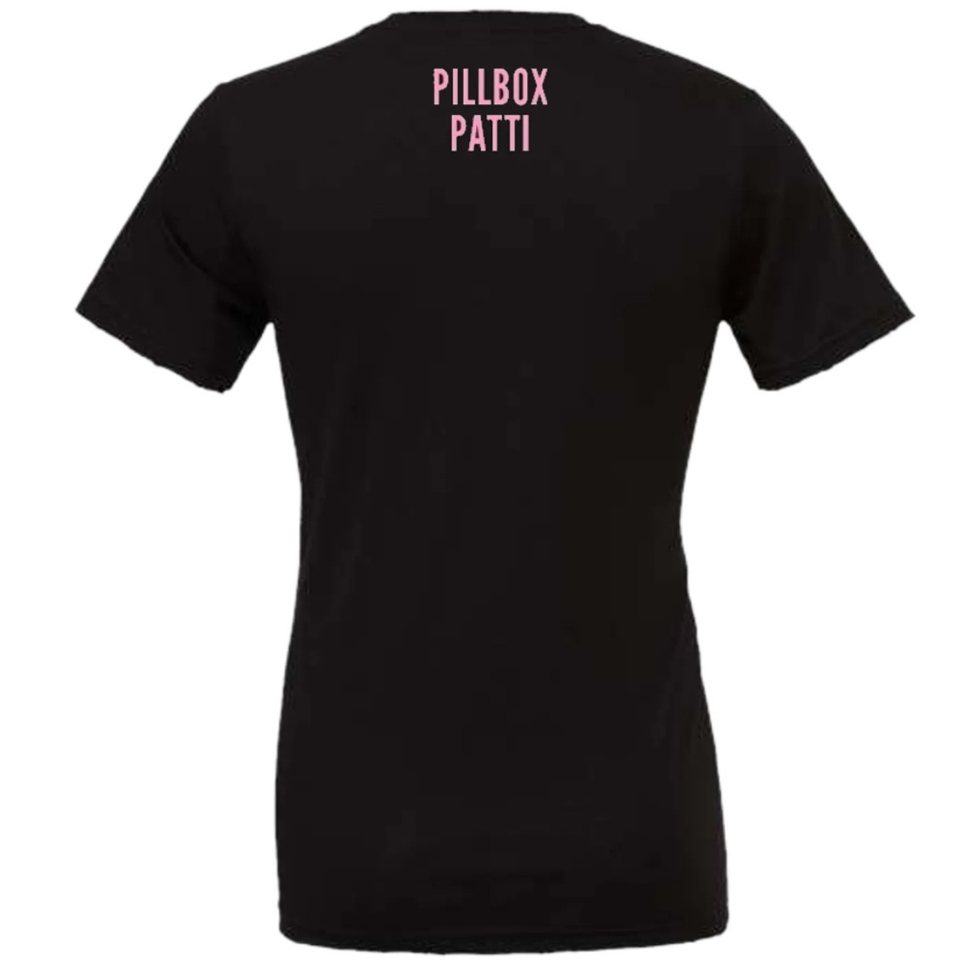 Pillbox Patti Eat Pray Drugs Black Tee