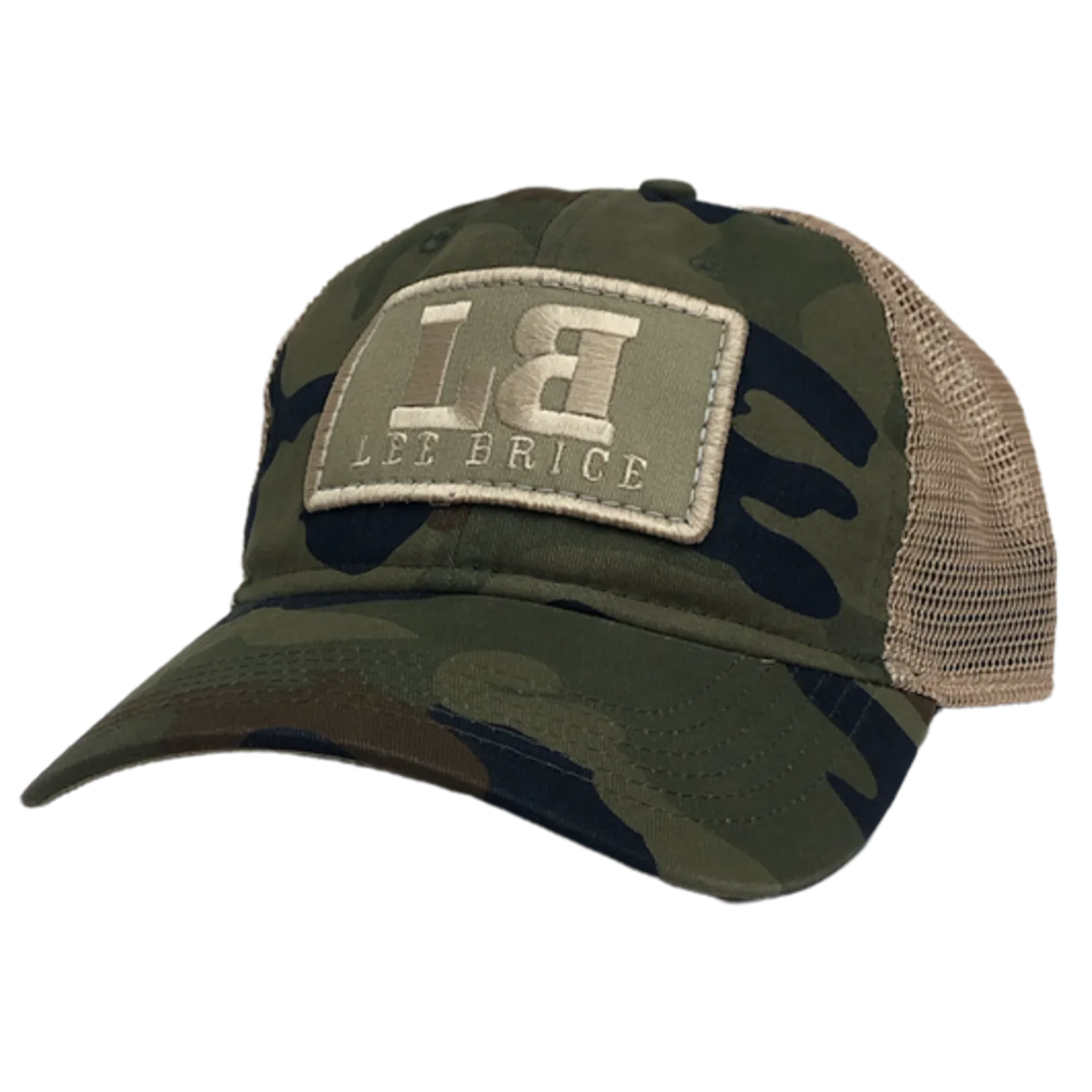 Lee Brice Camo and Khaki Ballcap
