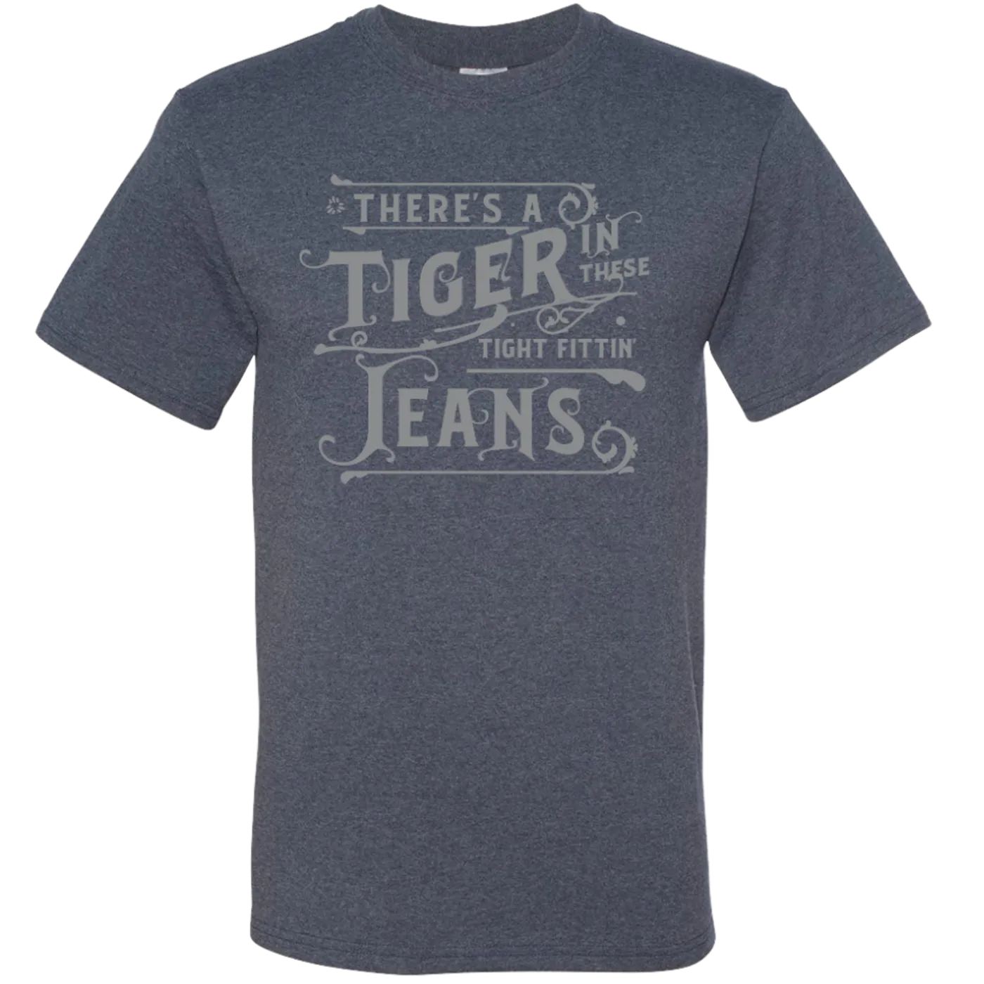 Conway Twitty Tight Fittin' Jeans Vintage Heather Blue Tee