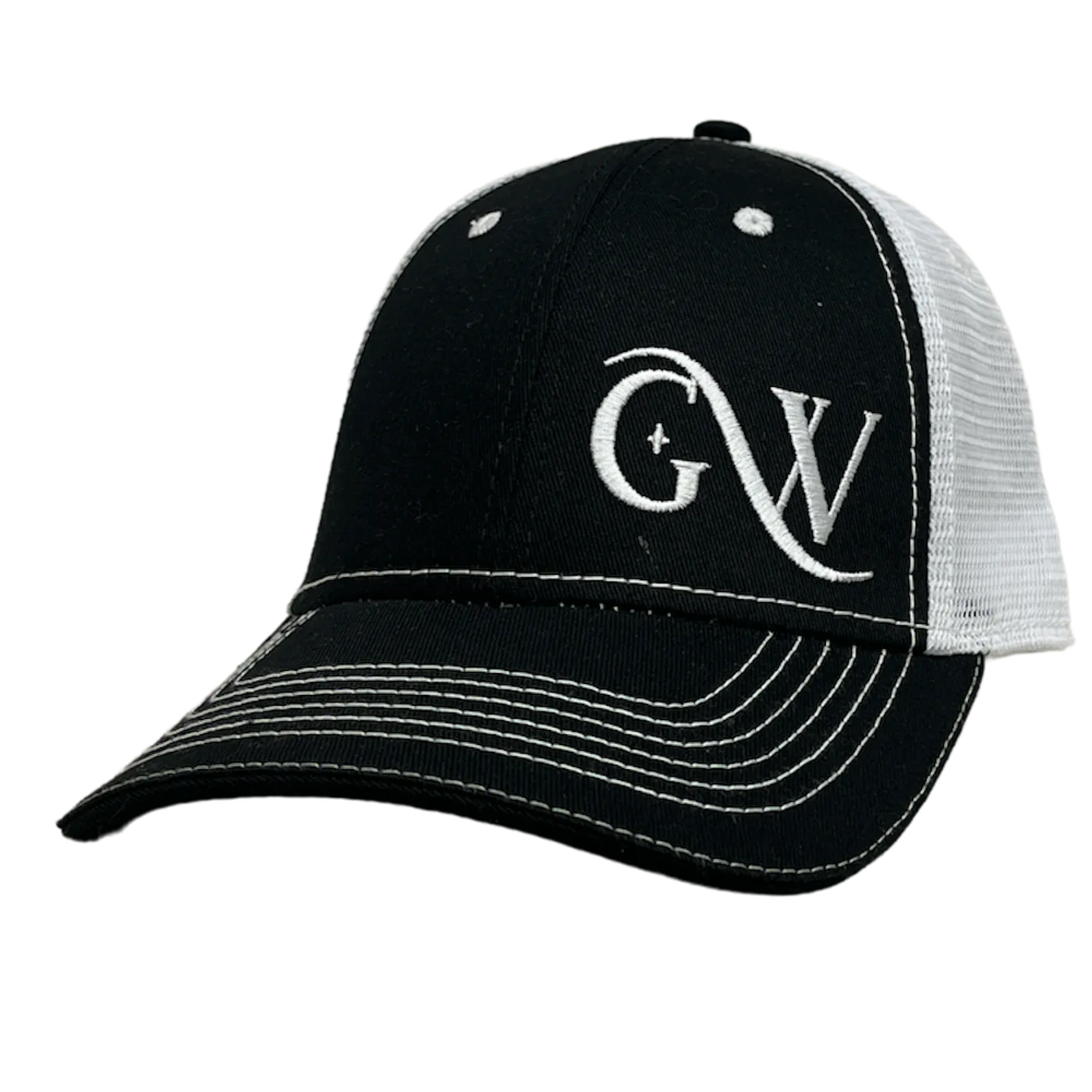 Gene Watson Black and White Logo Ballcap