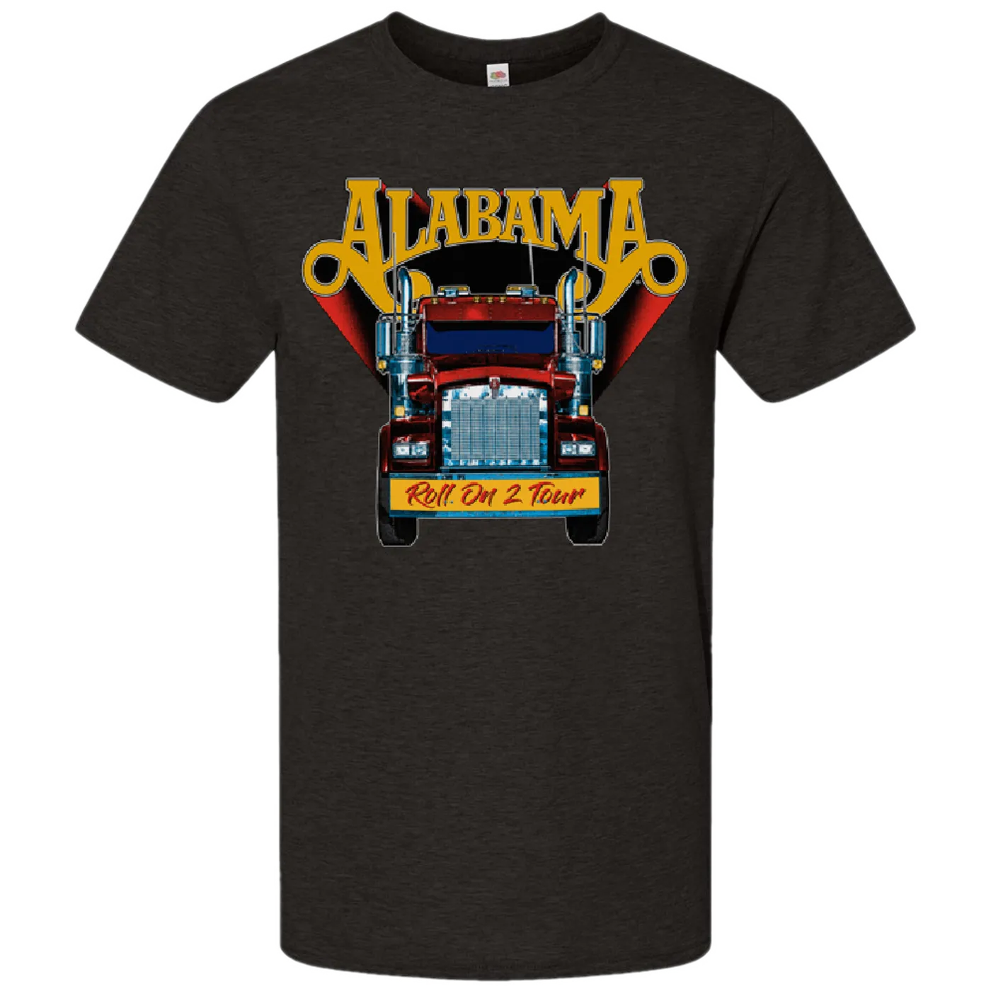 Alabama Roll On 2 Tour Black Heather Tee