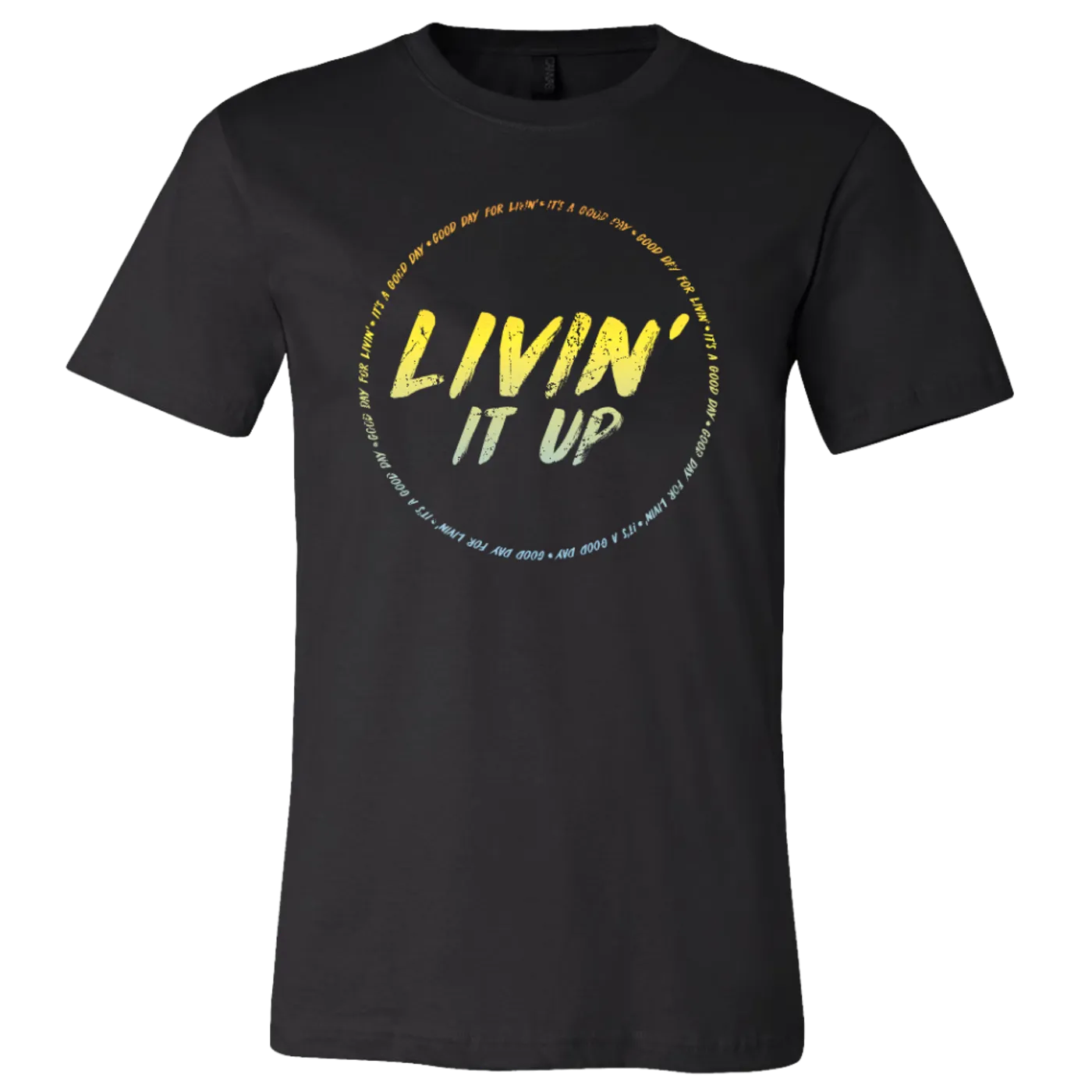 Joe Nichols Black Livin' It Up Circle Logo Tee