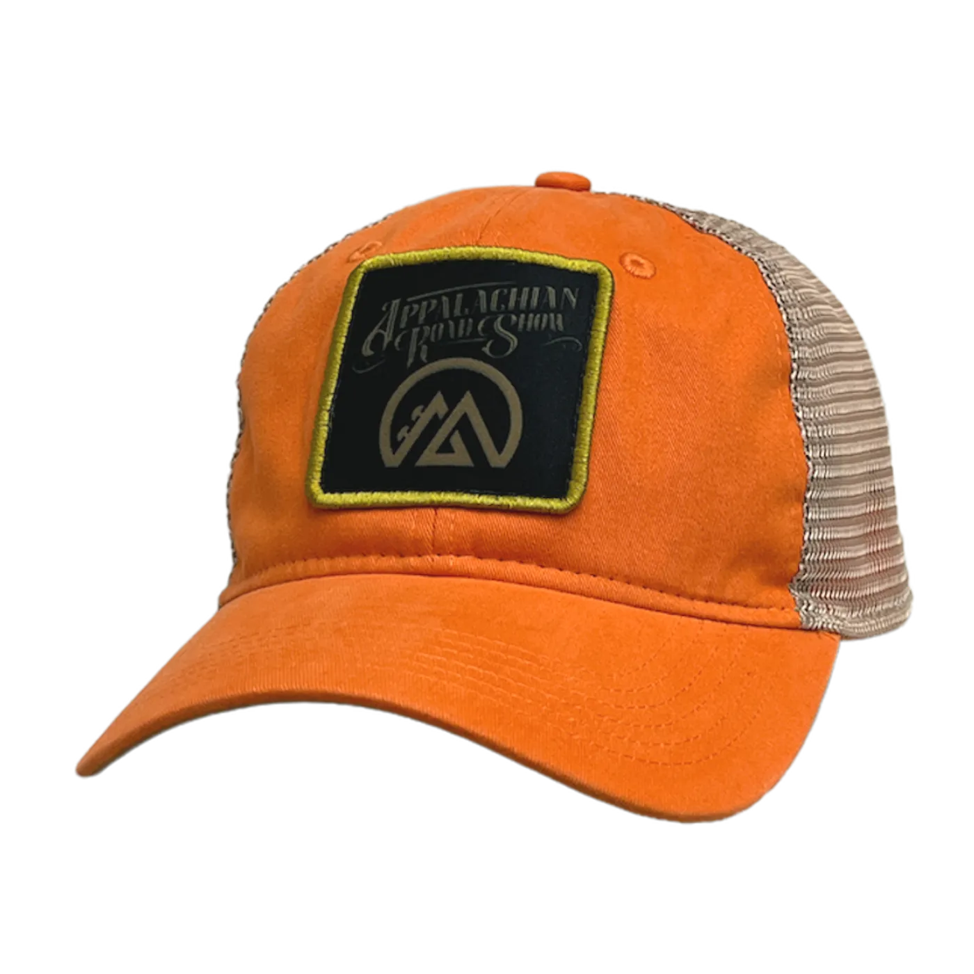Appalachian Road Show Orange and Khaki Patch Ballcap
