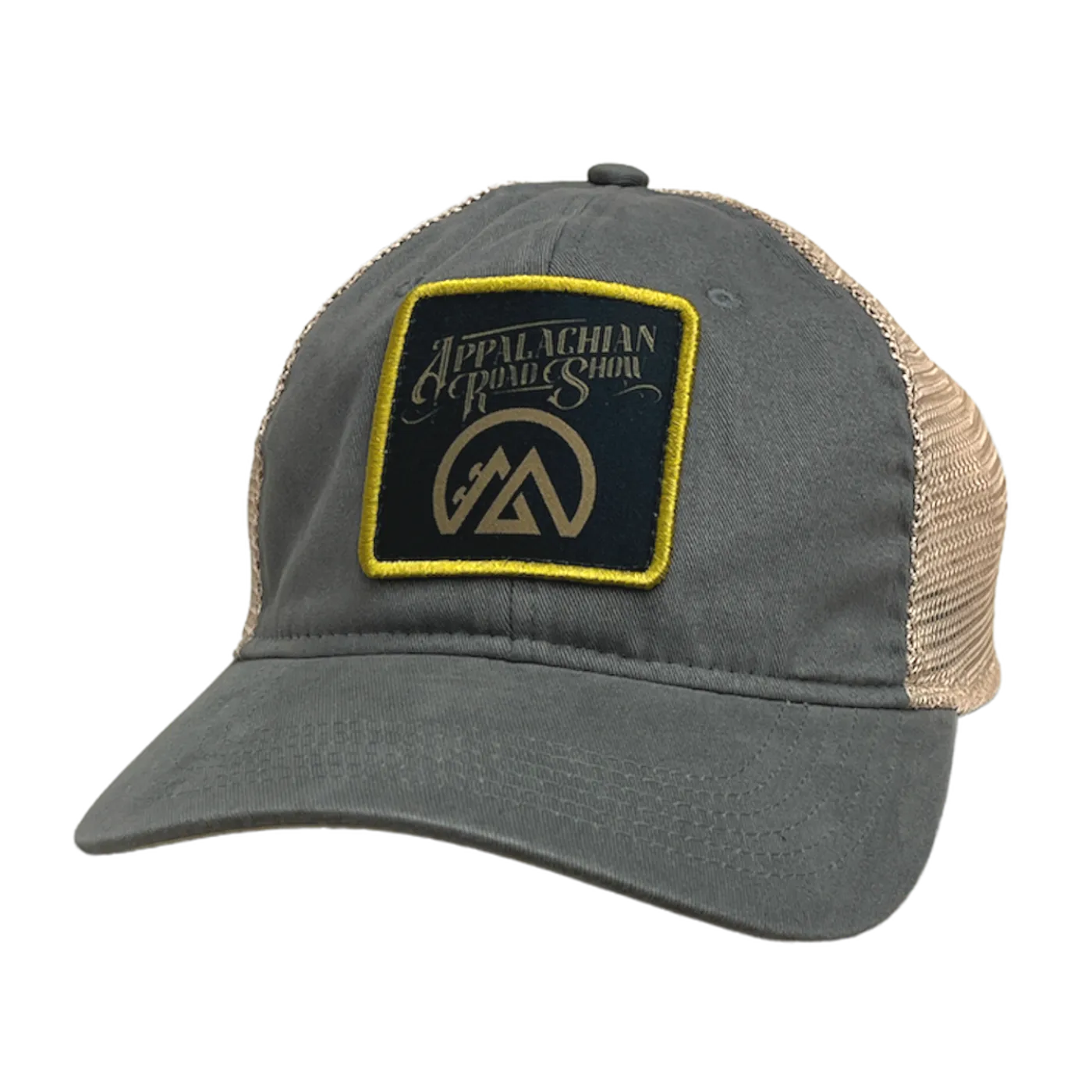 Appalachian Road Show Grey and Khaki Patch Ballcap
