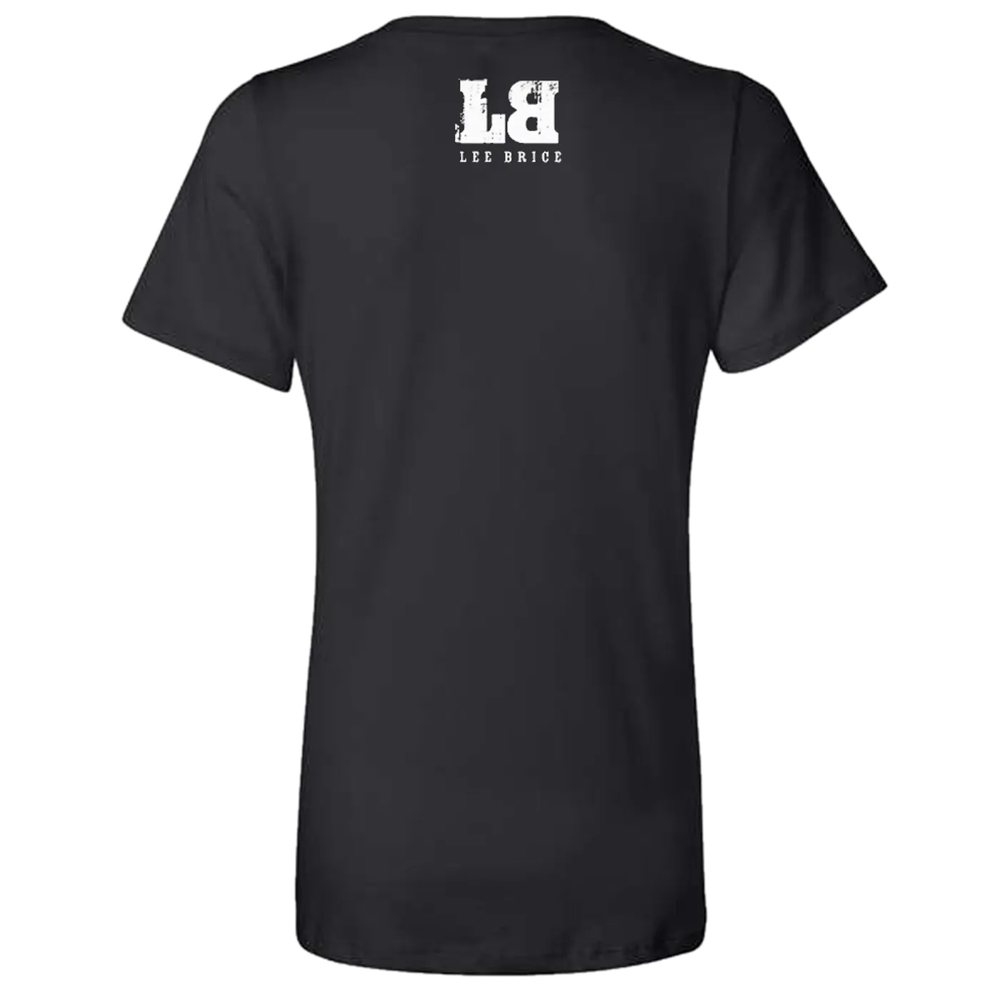 Lee Brice Ladies Black V Neck Tee